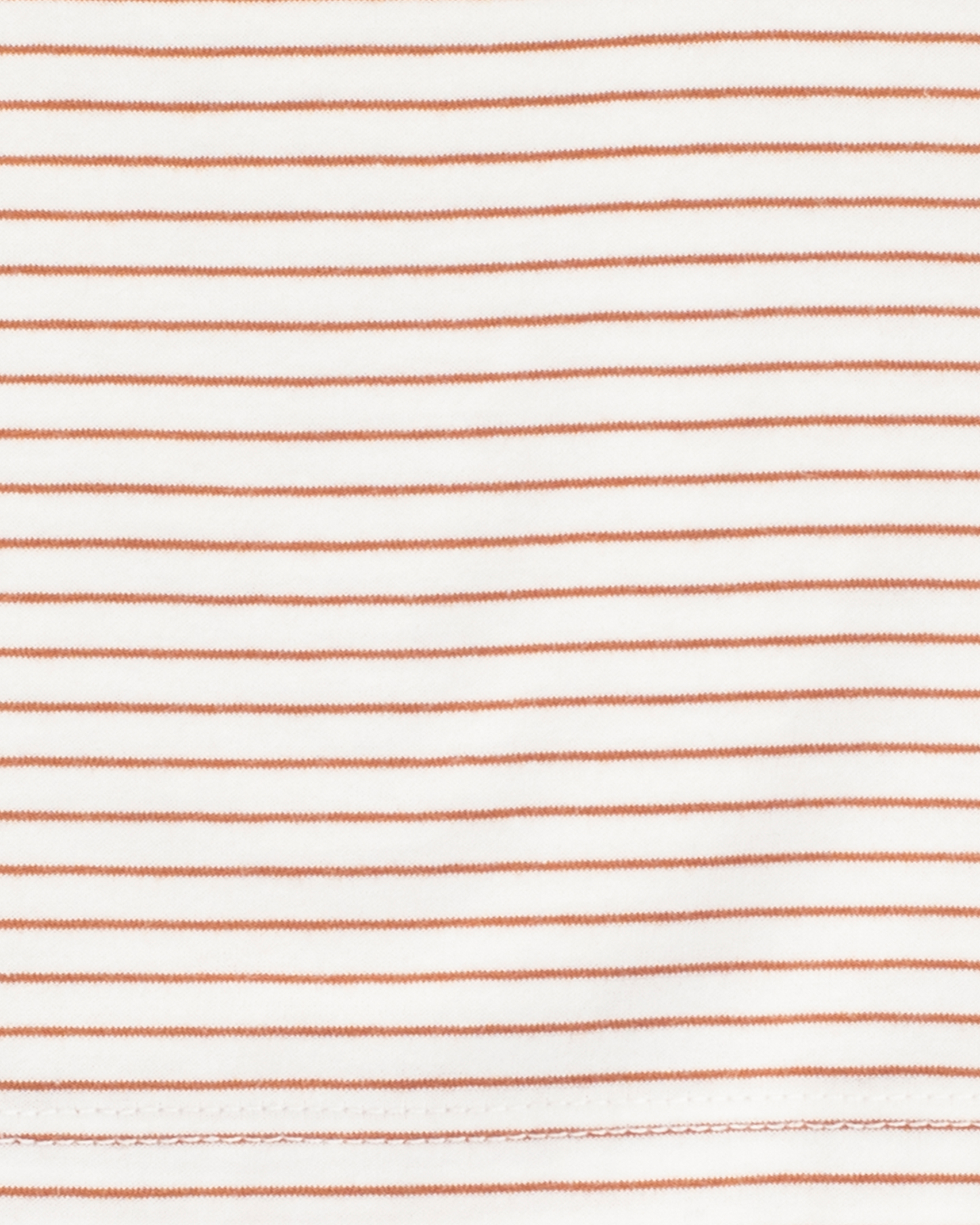 Harry Cotton Henley Baby Tee in IVORY/BROWN
