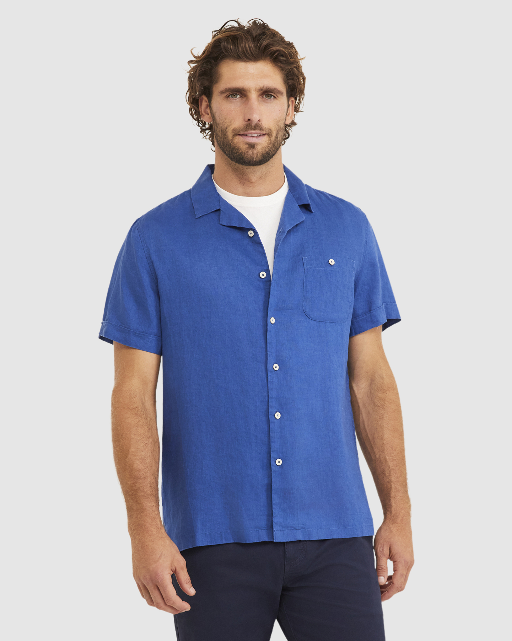 Hurley Short Sleeve Shirt in DELFT BLUE
