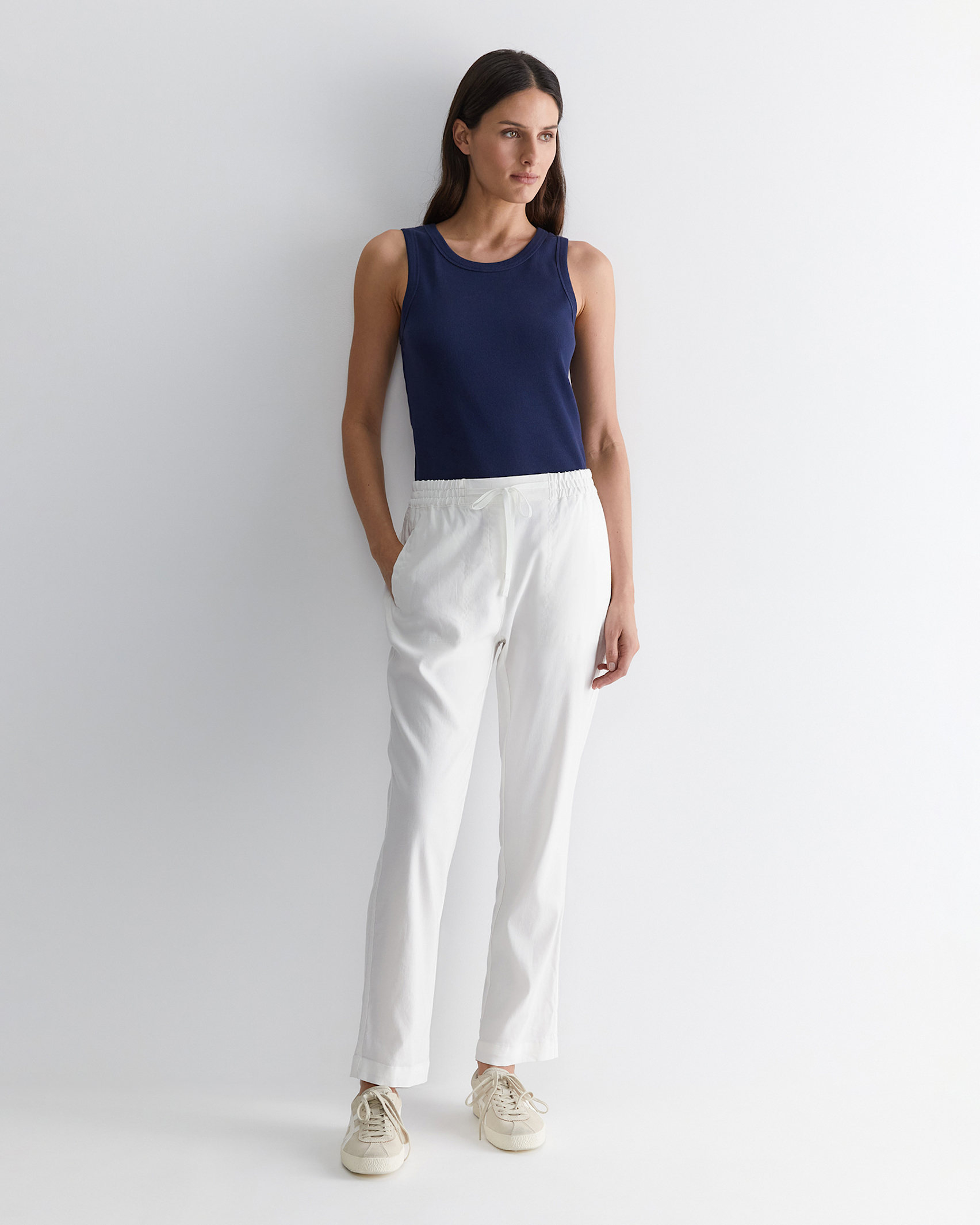 Rosa Linen Pant in WHITE
