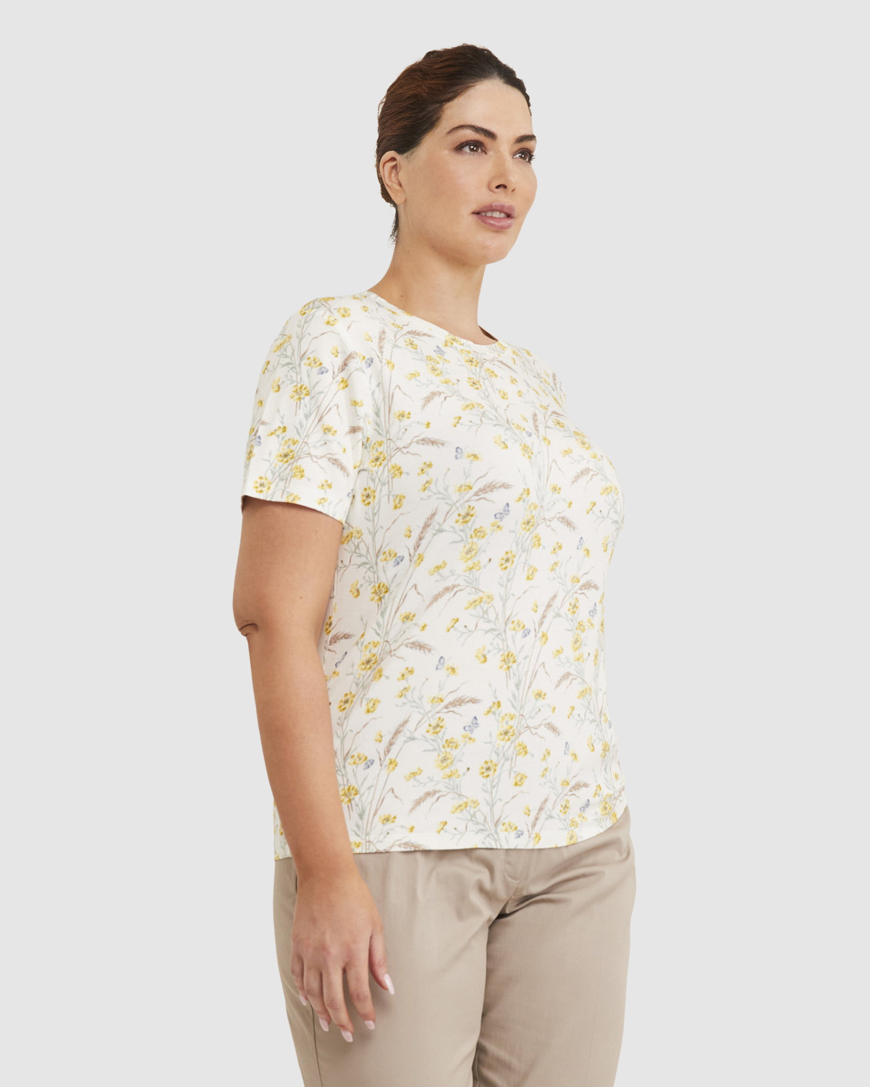 Downshire Short Sleeve Liberty Magic Tee in MULTI YELLOW