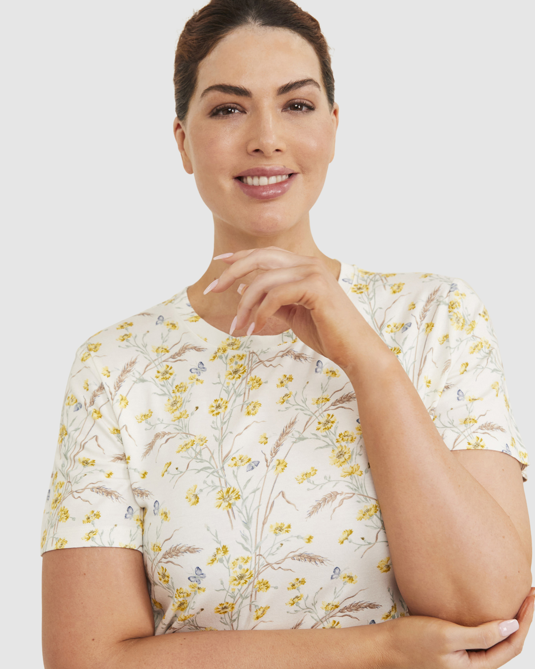 Downshire Short Sleeve Liberty Magic Tee in MULTI YELLOW