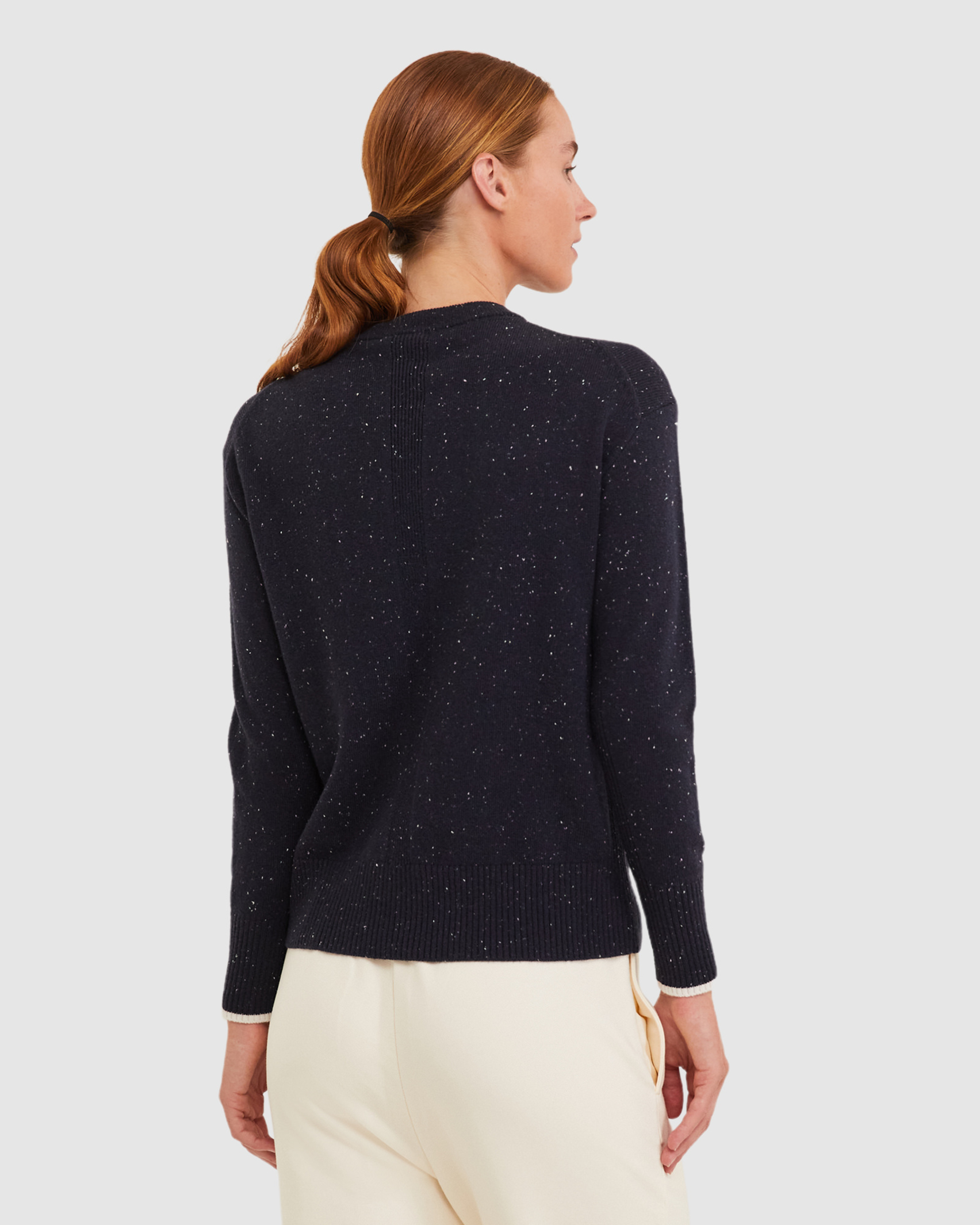 Sunflower Crew Neck Knit in NAVY