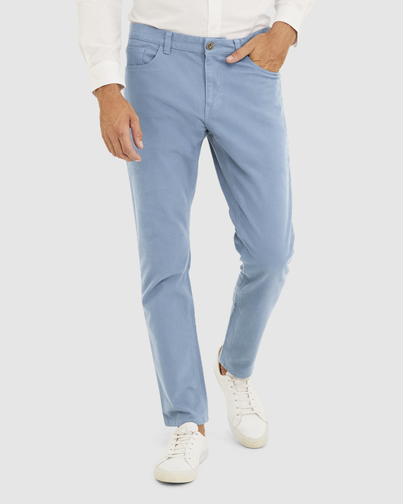 Tapered Bedford Jean in BLUESTONE