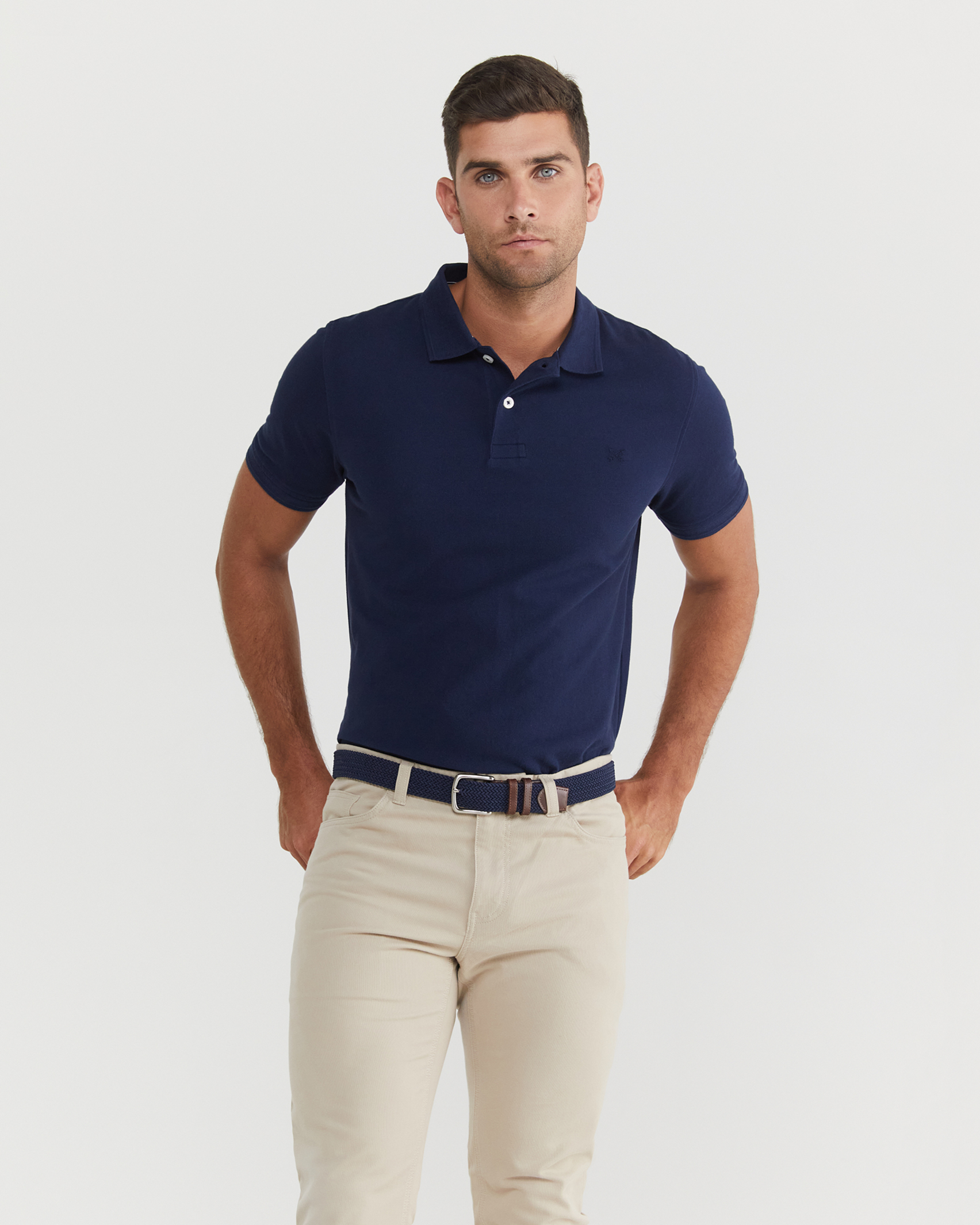 Pique Polo in NAVY