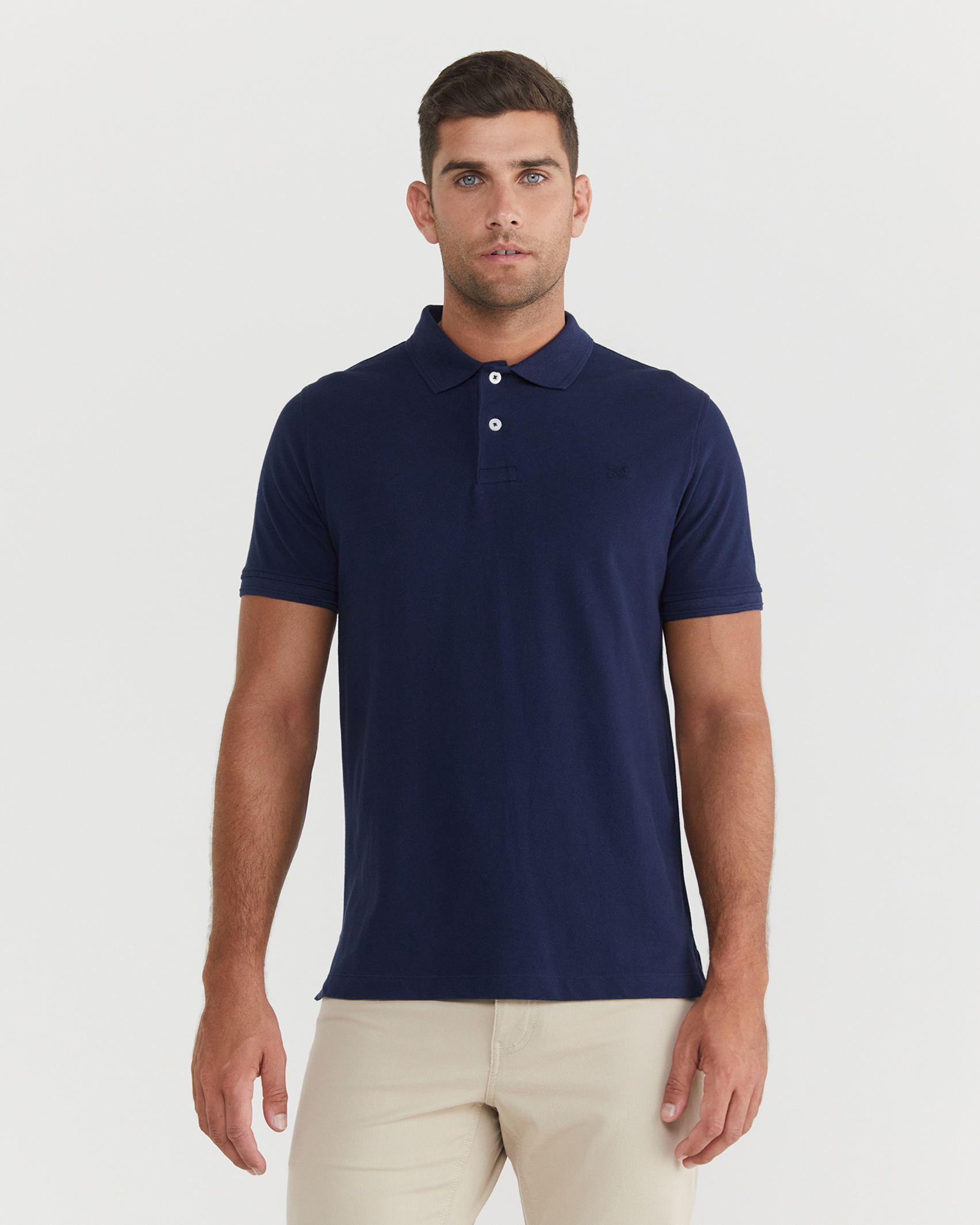 Pique Polo in NAVY