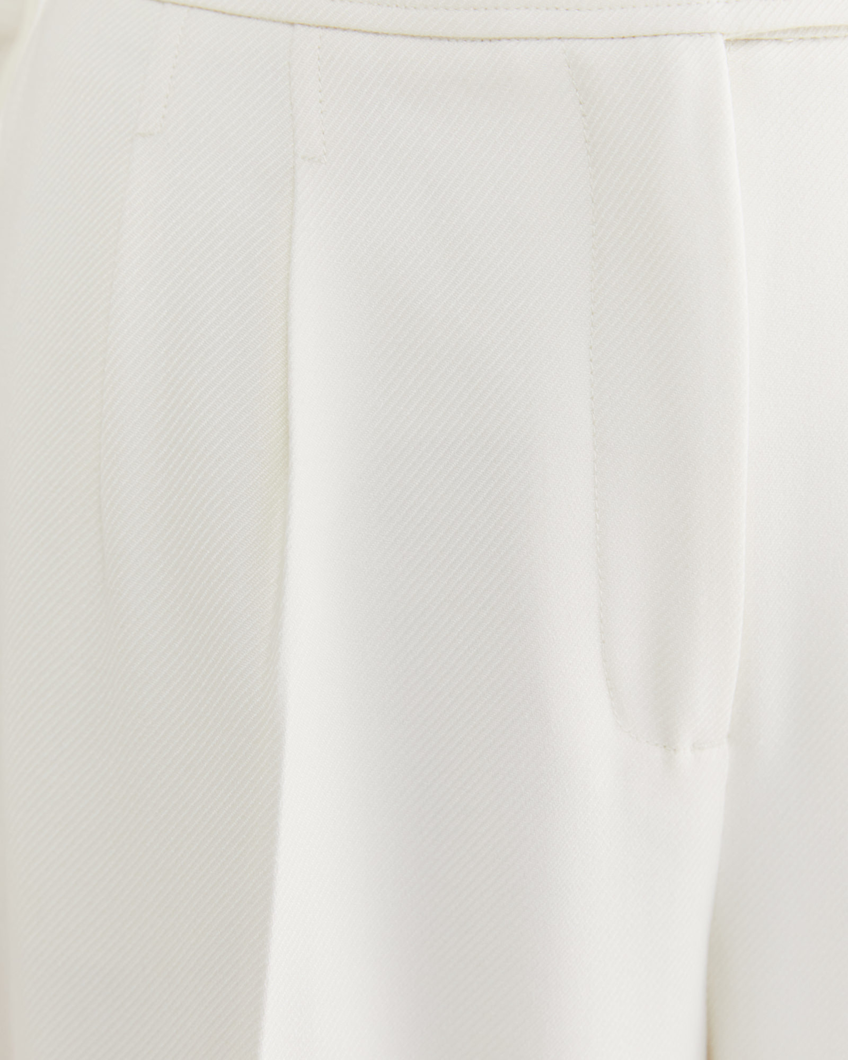 Frankie Twill Wide Leg Pant in WINTER WHITE