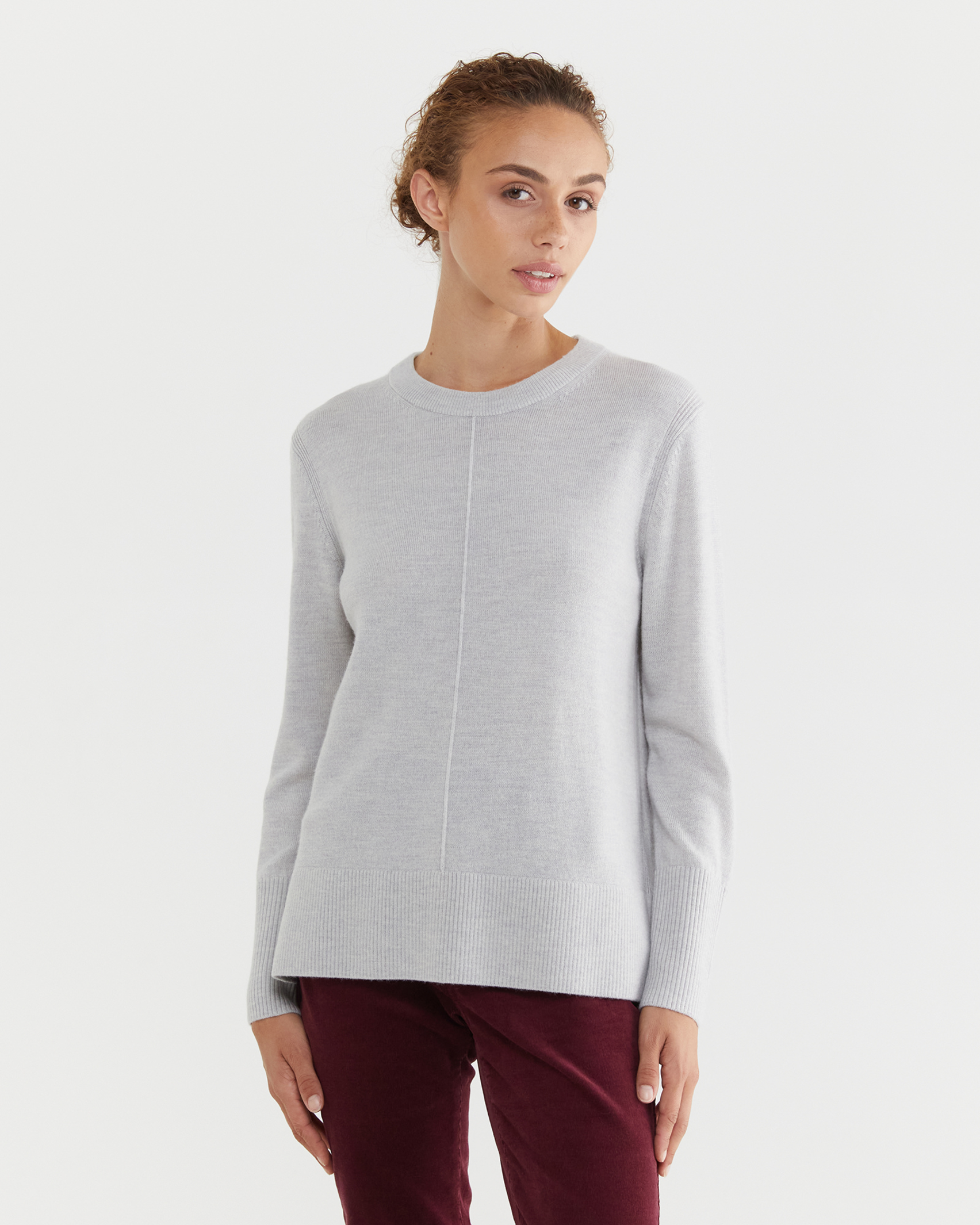 Cass Knit in GREY MELANGE