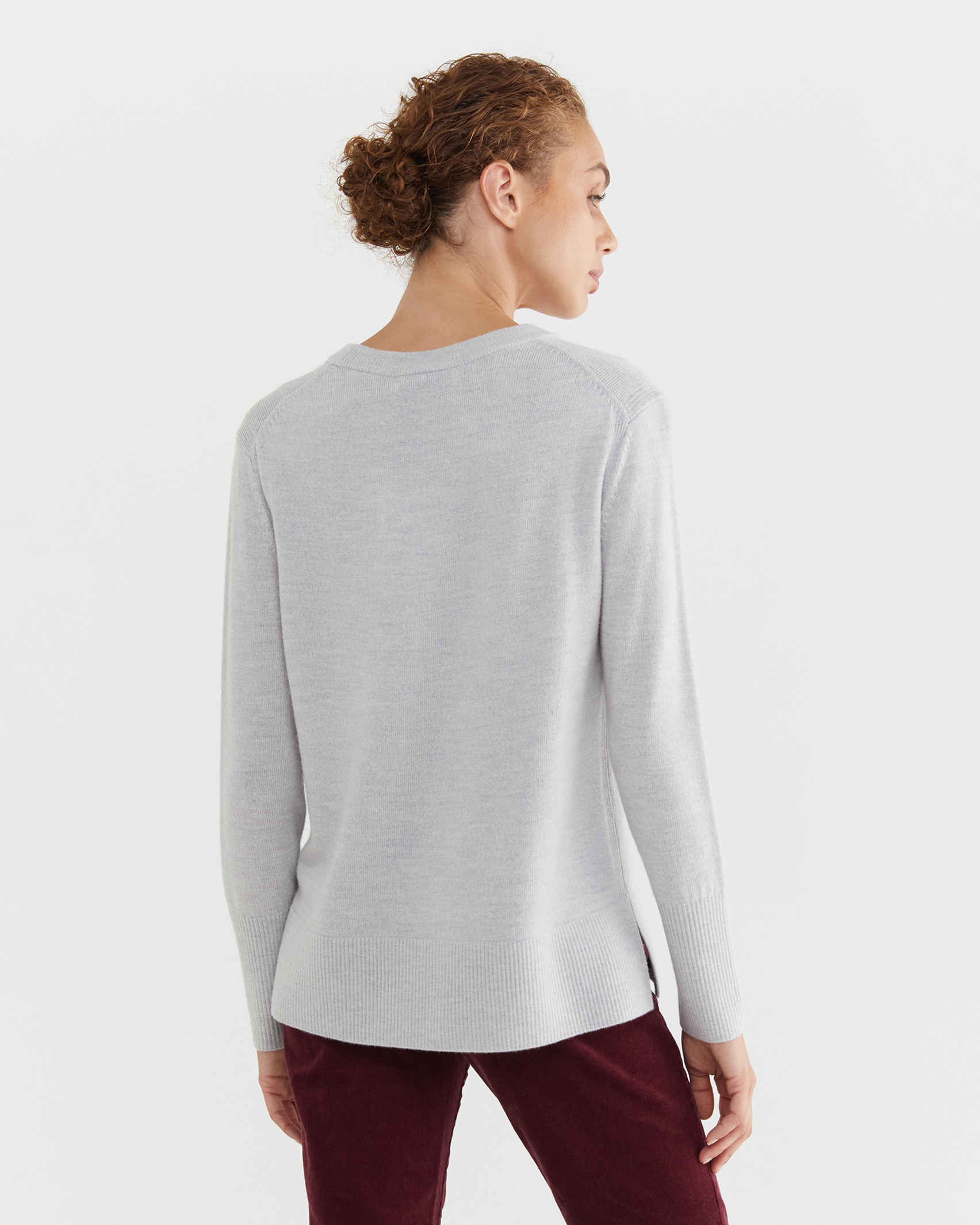 Cass Knit in GREY MELANGE