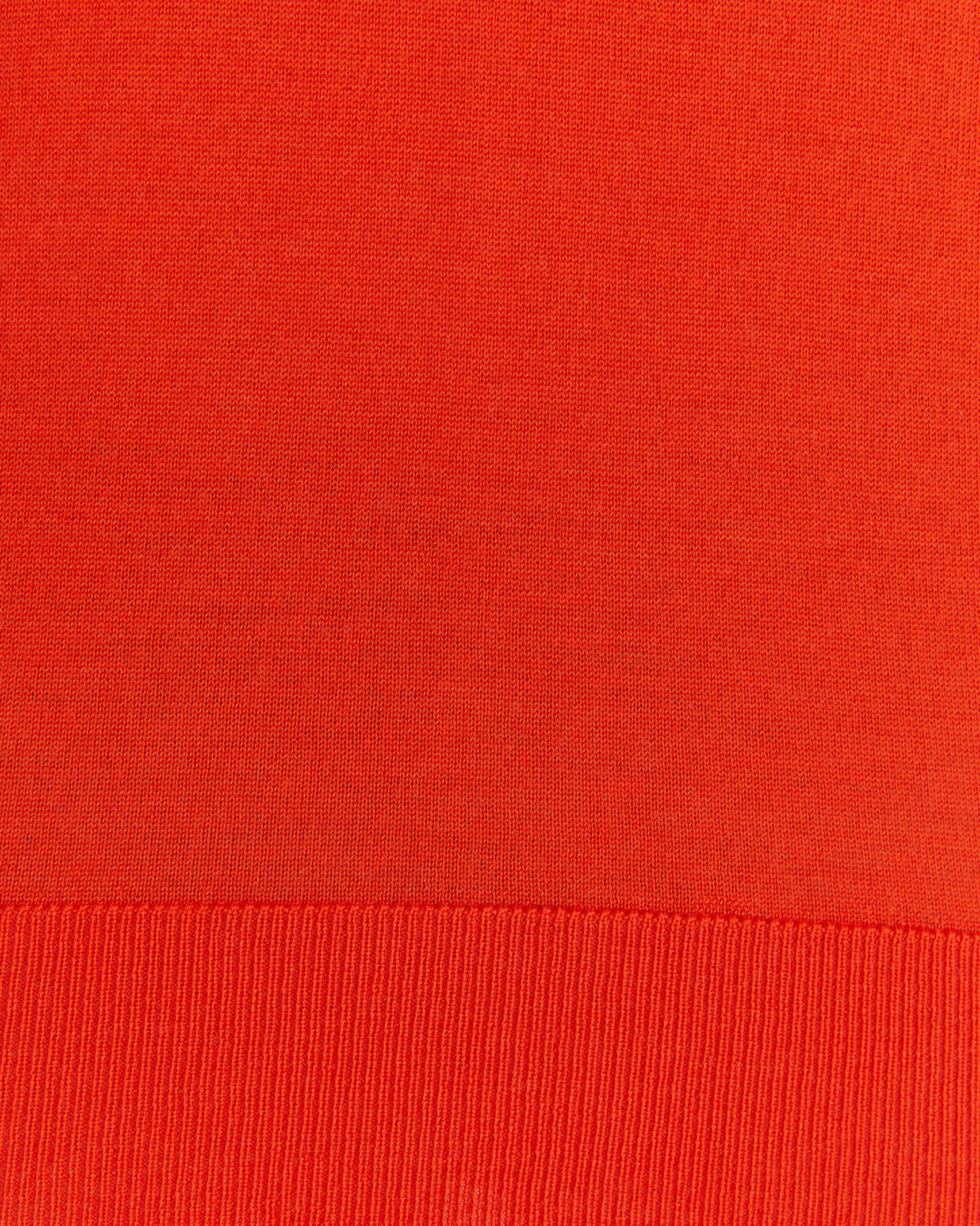 Merino Wool Long Sleeve Knit in BLOOD ORANGE