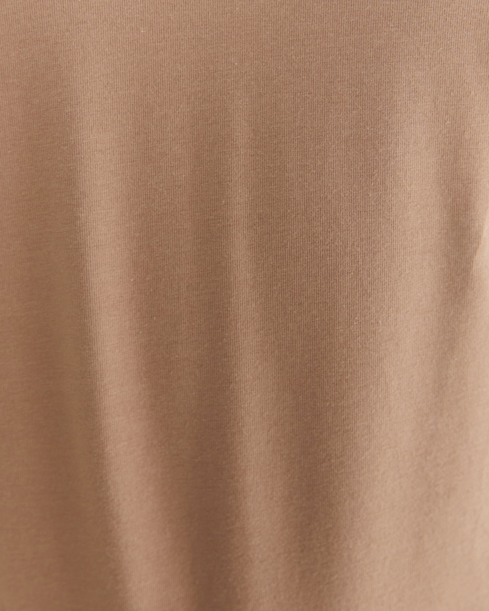 Perfect Organic V Neck Long Sleeve Tee in SAND