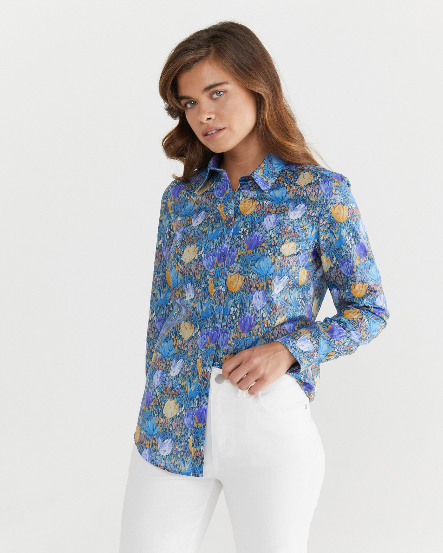 Amalia Liberty Shirt in BLUE MULTI