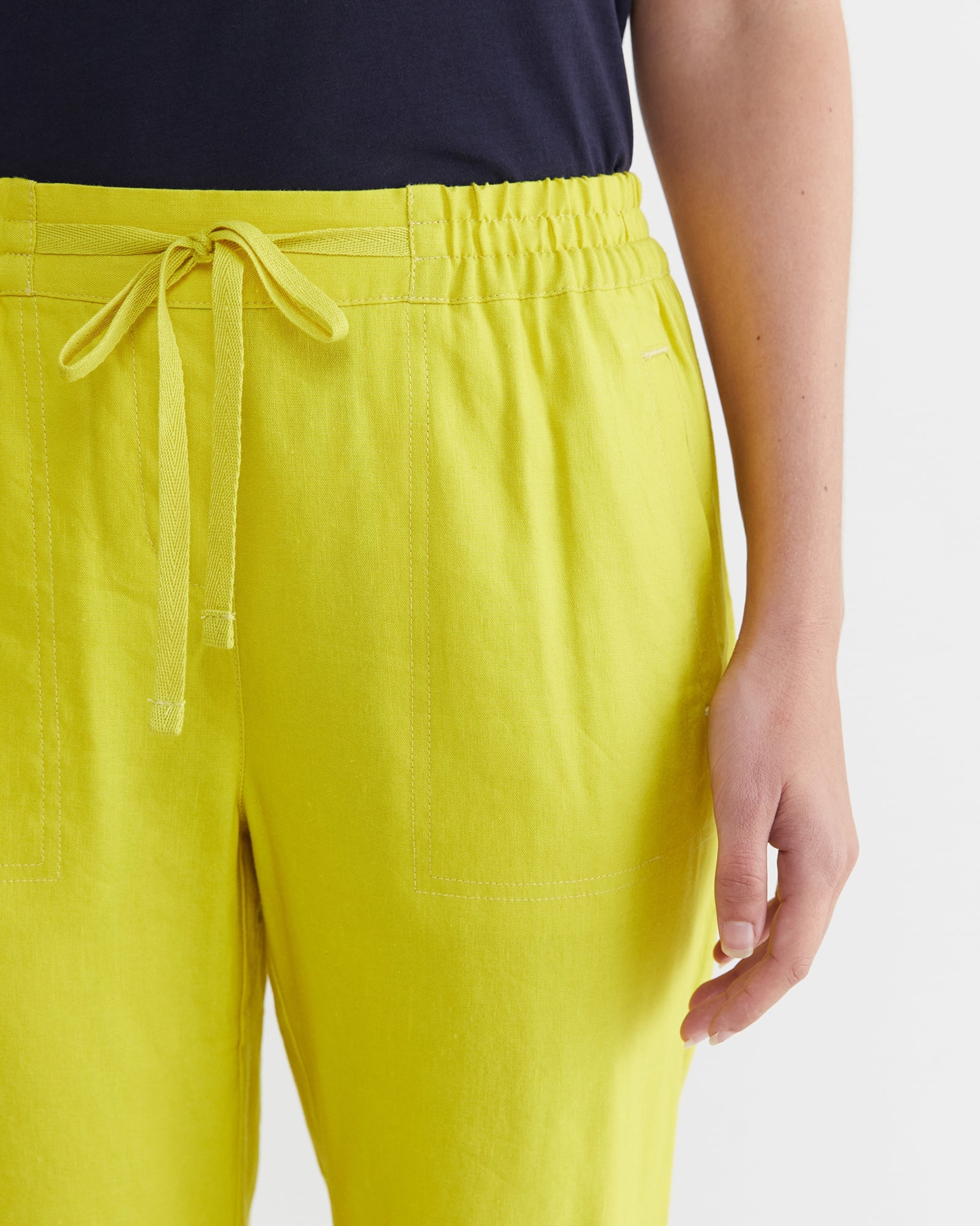 Rosa Linen Pant in LIGHT OLIVE