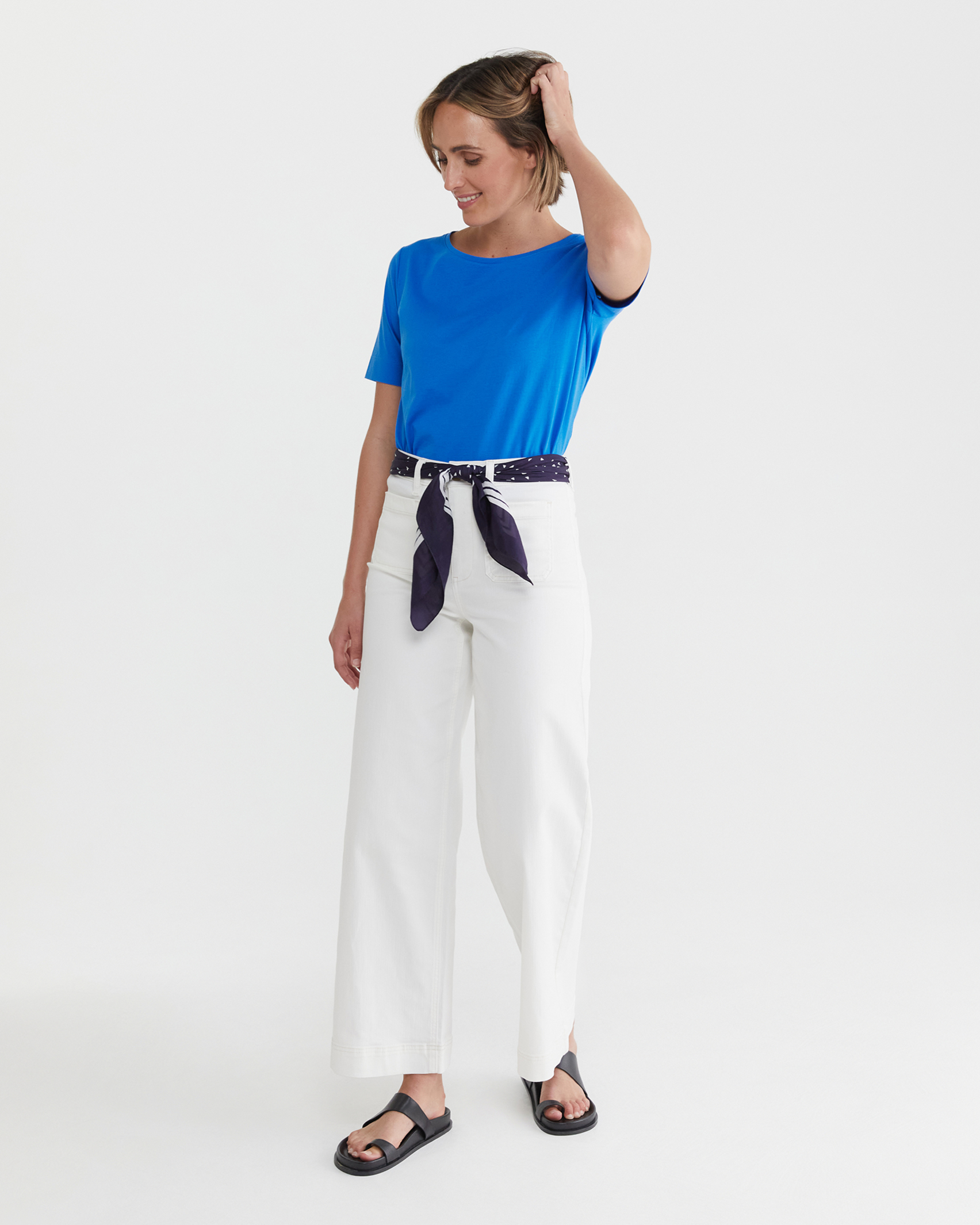 Cotton Short Sleeve Tee in REGATTA