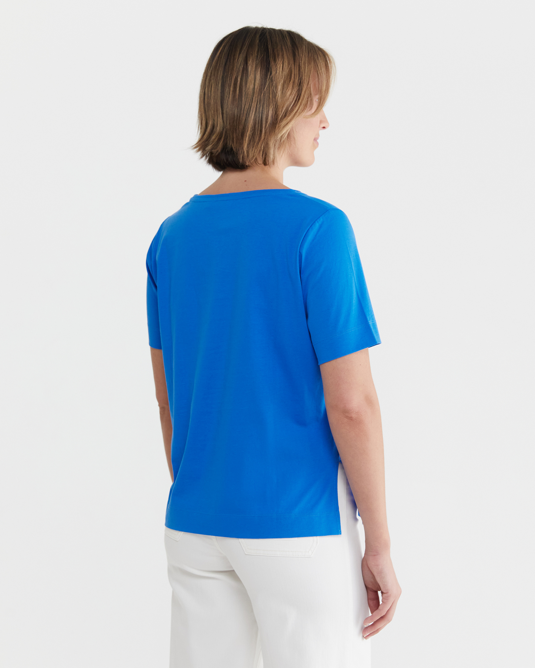 Cotton Short Sleeve Tee in REGATTA