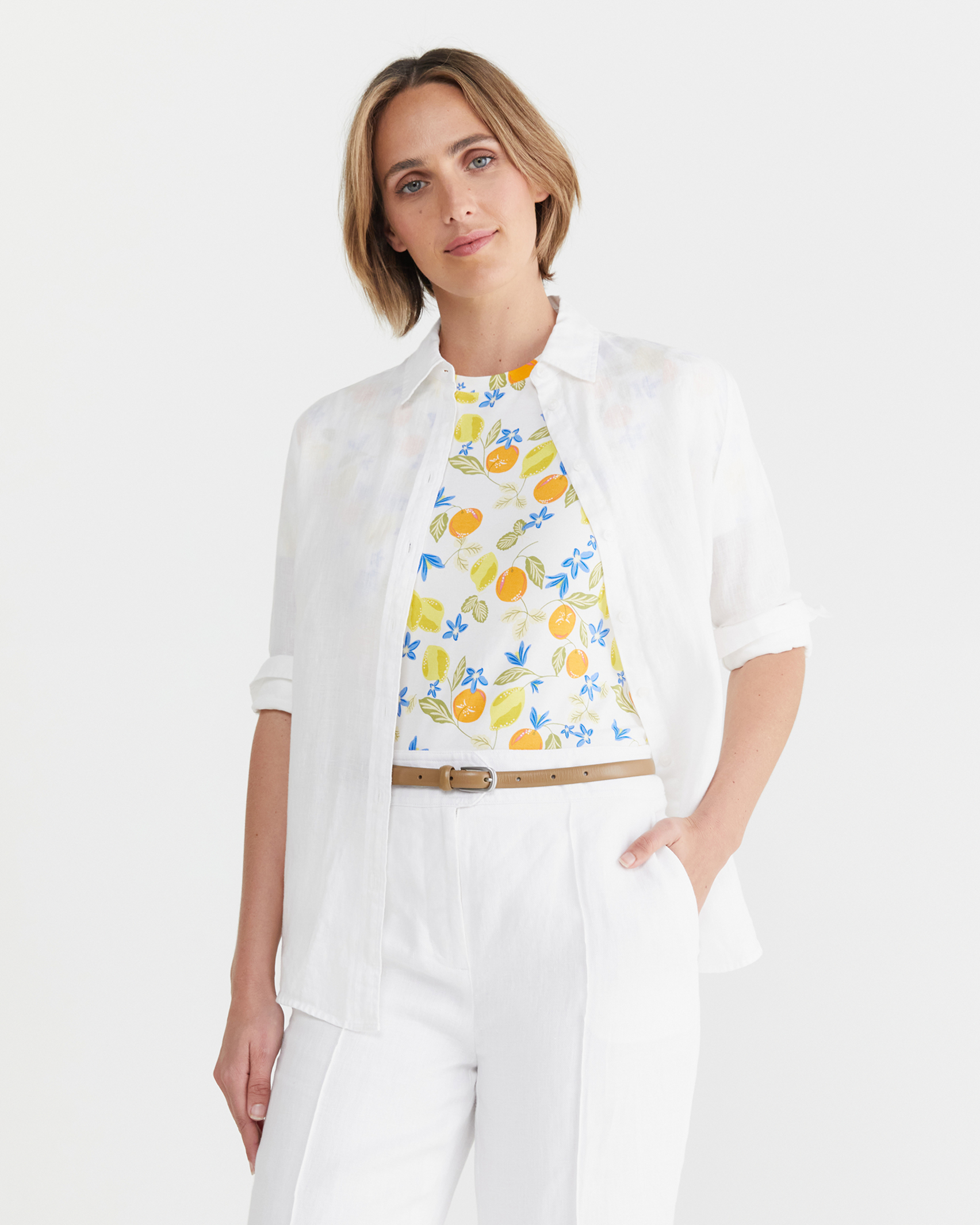 Citron Magic Tee in MULTI WHITE