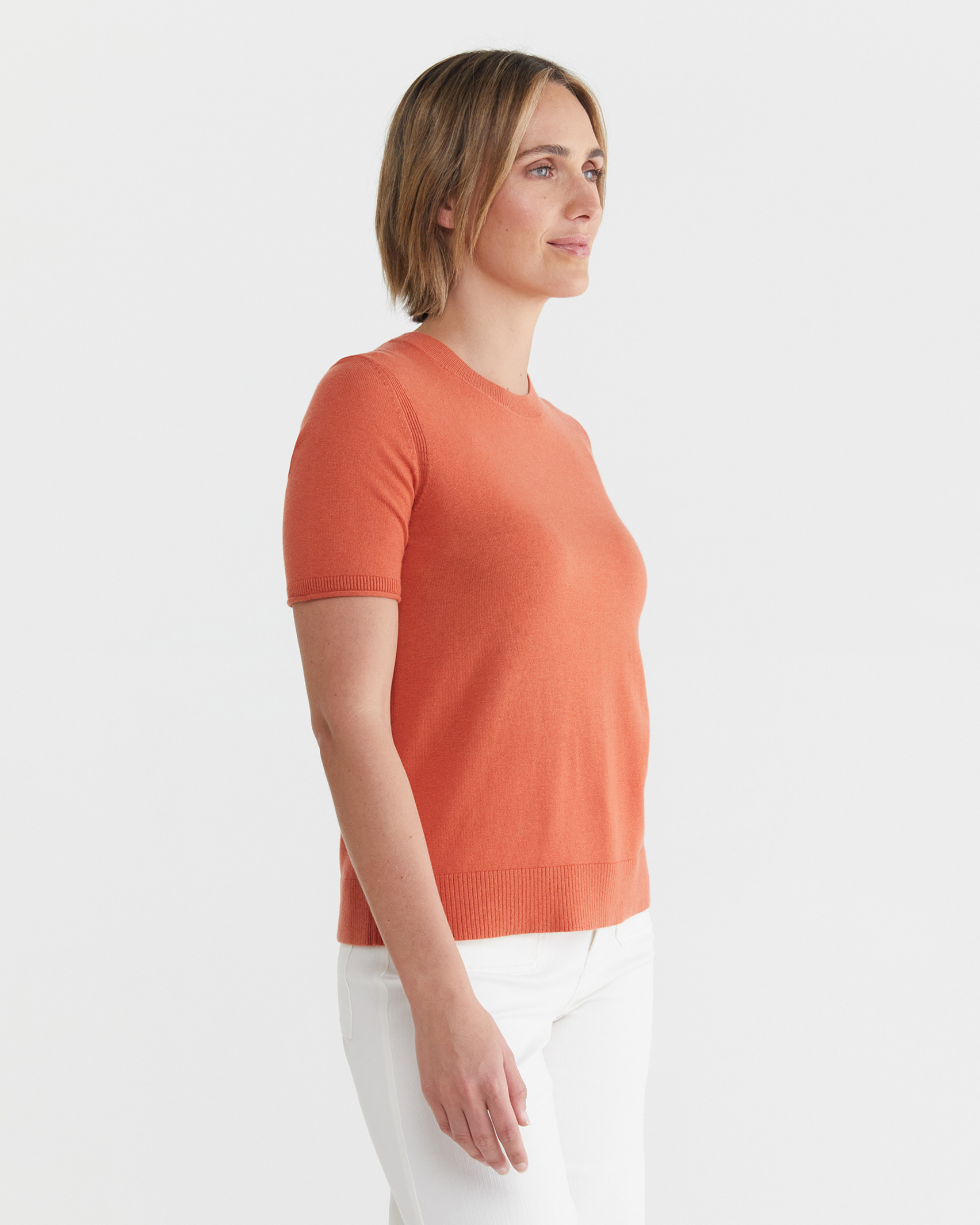 Laurina Knit Tee in TERRACOTTA