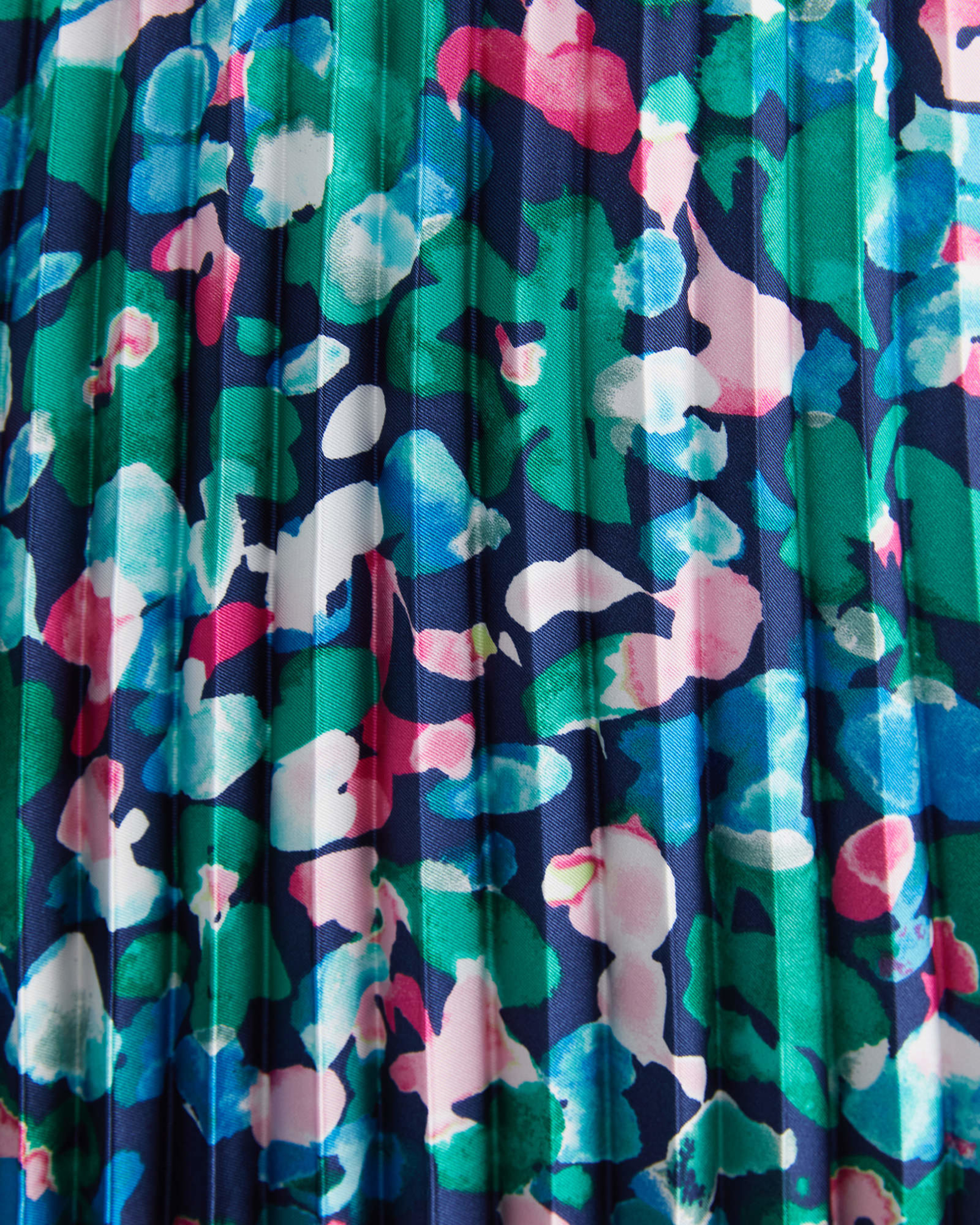 Carolina Pleat Skirt in BLUE MULTI