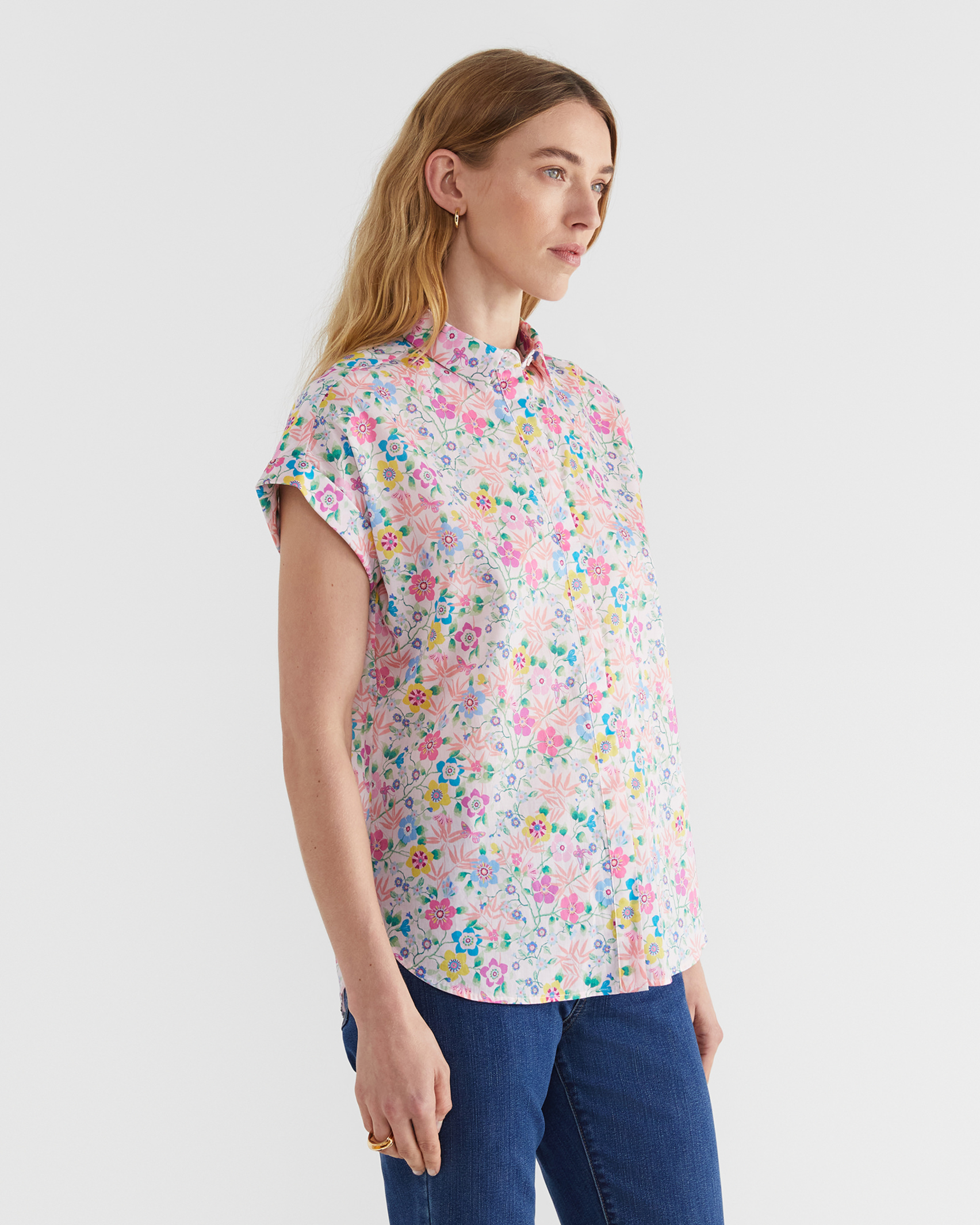 Pavillion Liberty Shirt in PINK MULTI