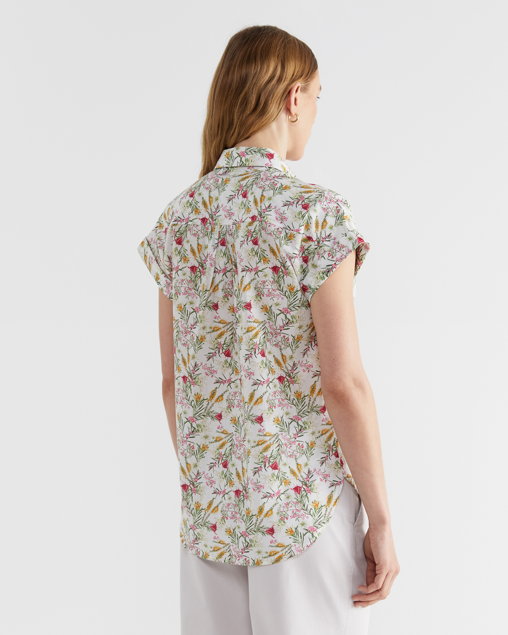 Wildflower Lily Voile Shirt in IVORY/MULTI