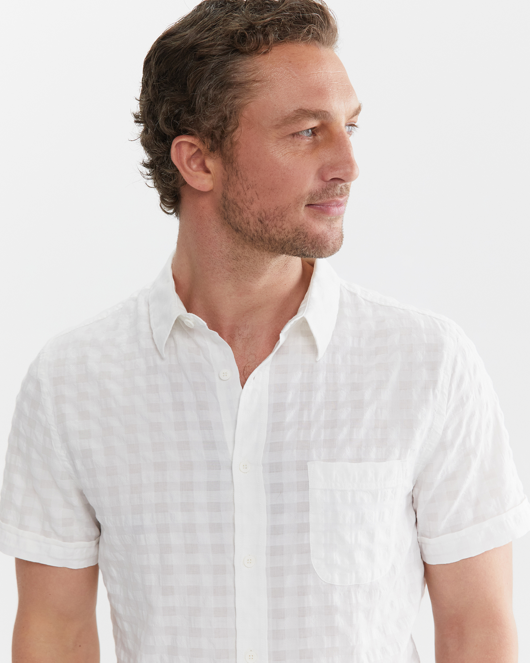 Cotterhill Tapered Shirt in WHITE