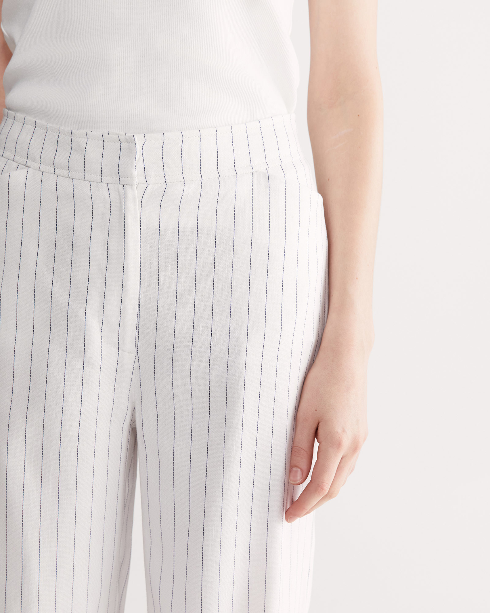 Rosa Wide Leg Pant in MULTI WHITE