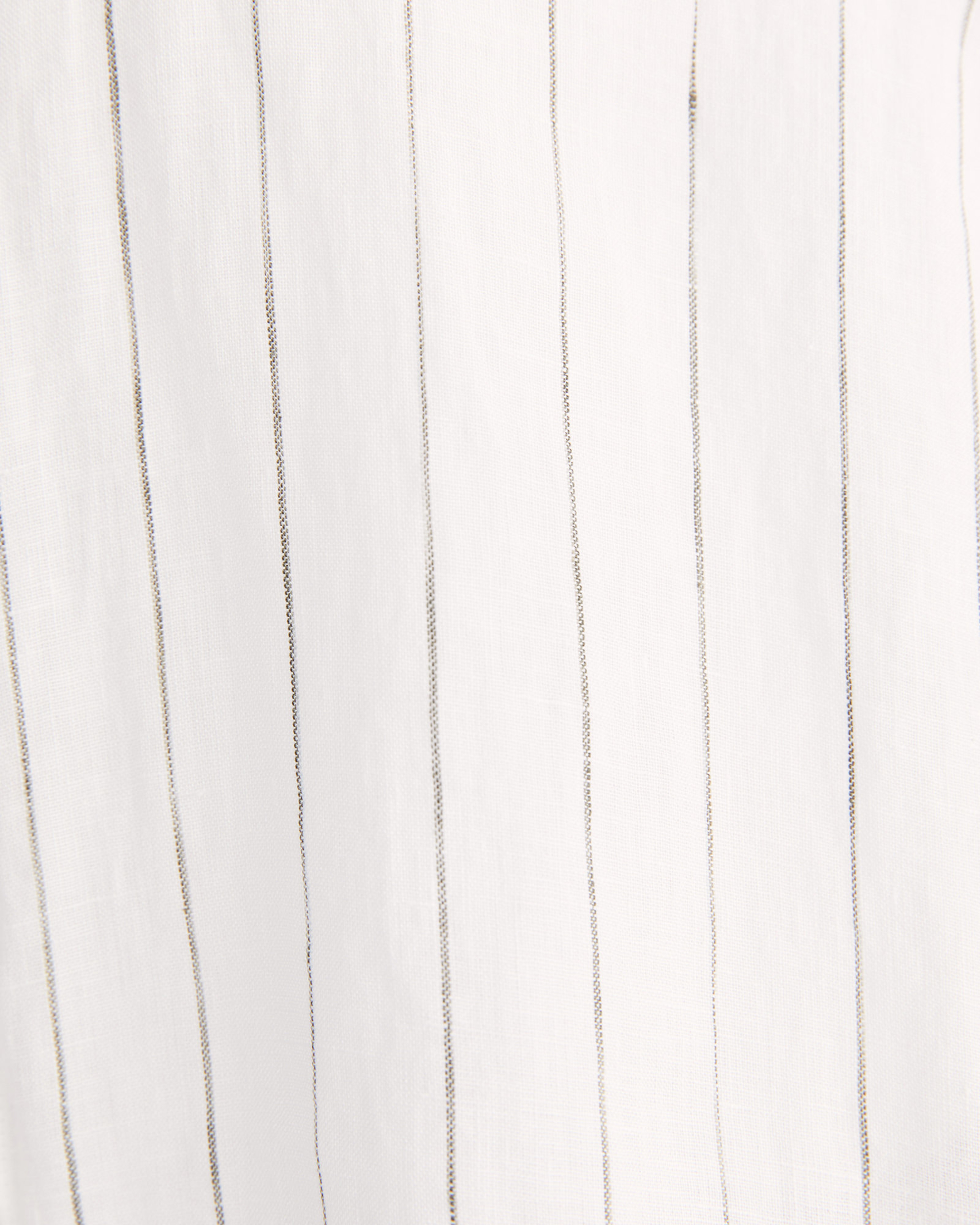 Dahlia Pinstripe Linen Shirt in MULTI WHITE