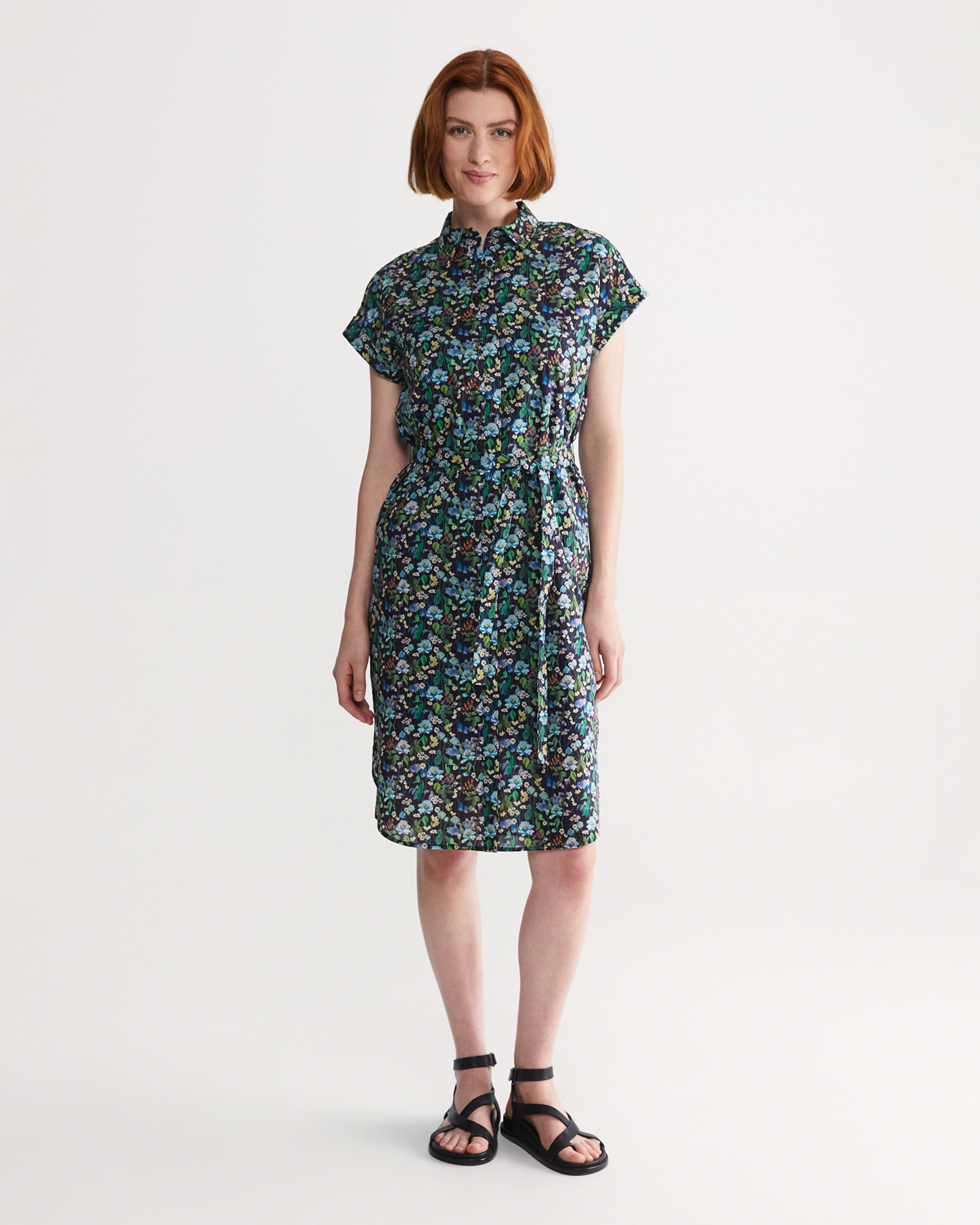 Fairytale Liberty Dress in NAVY MULTI
