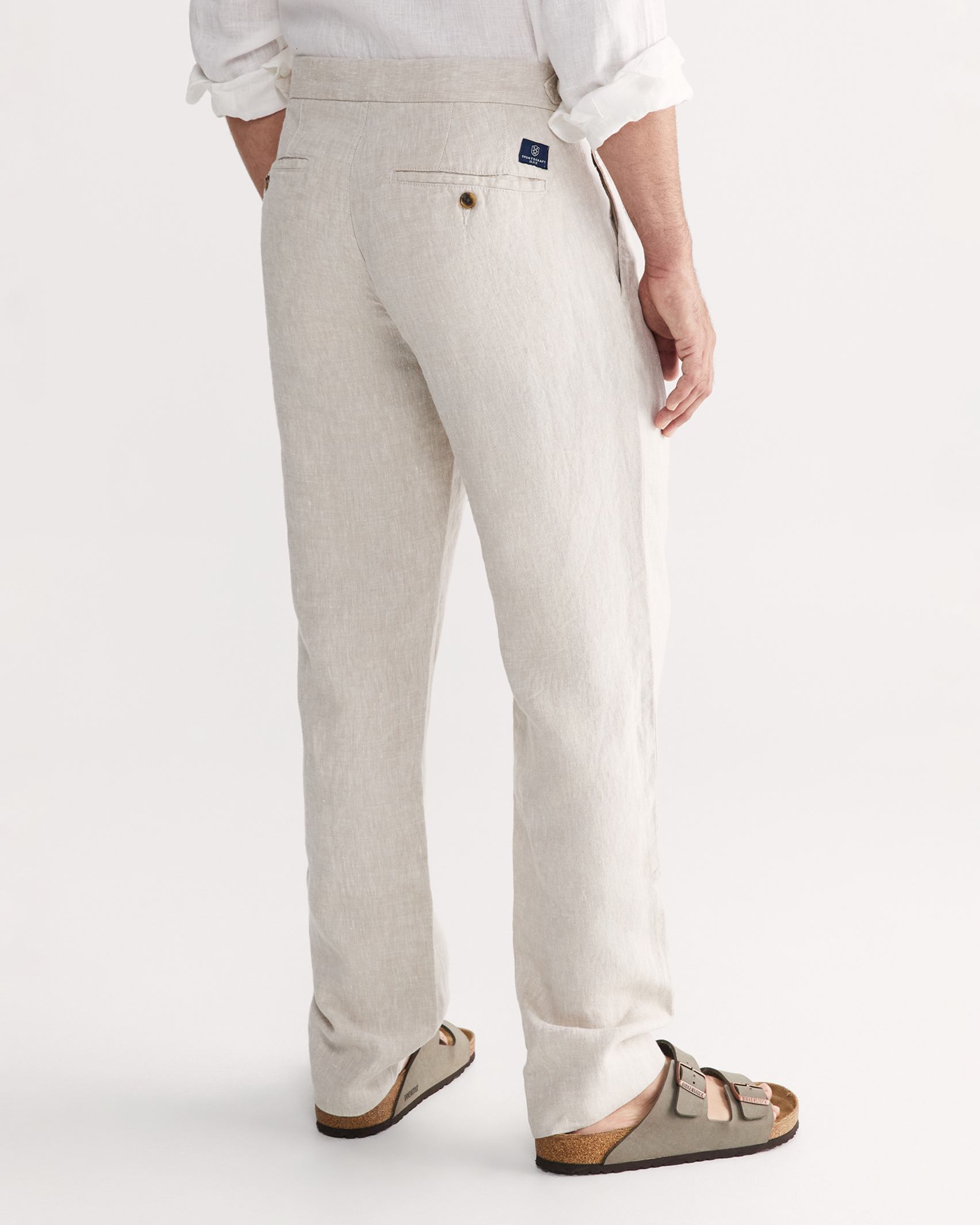 Greenwell Linen Pant in STONE