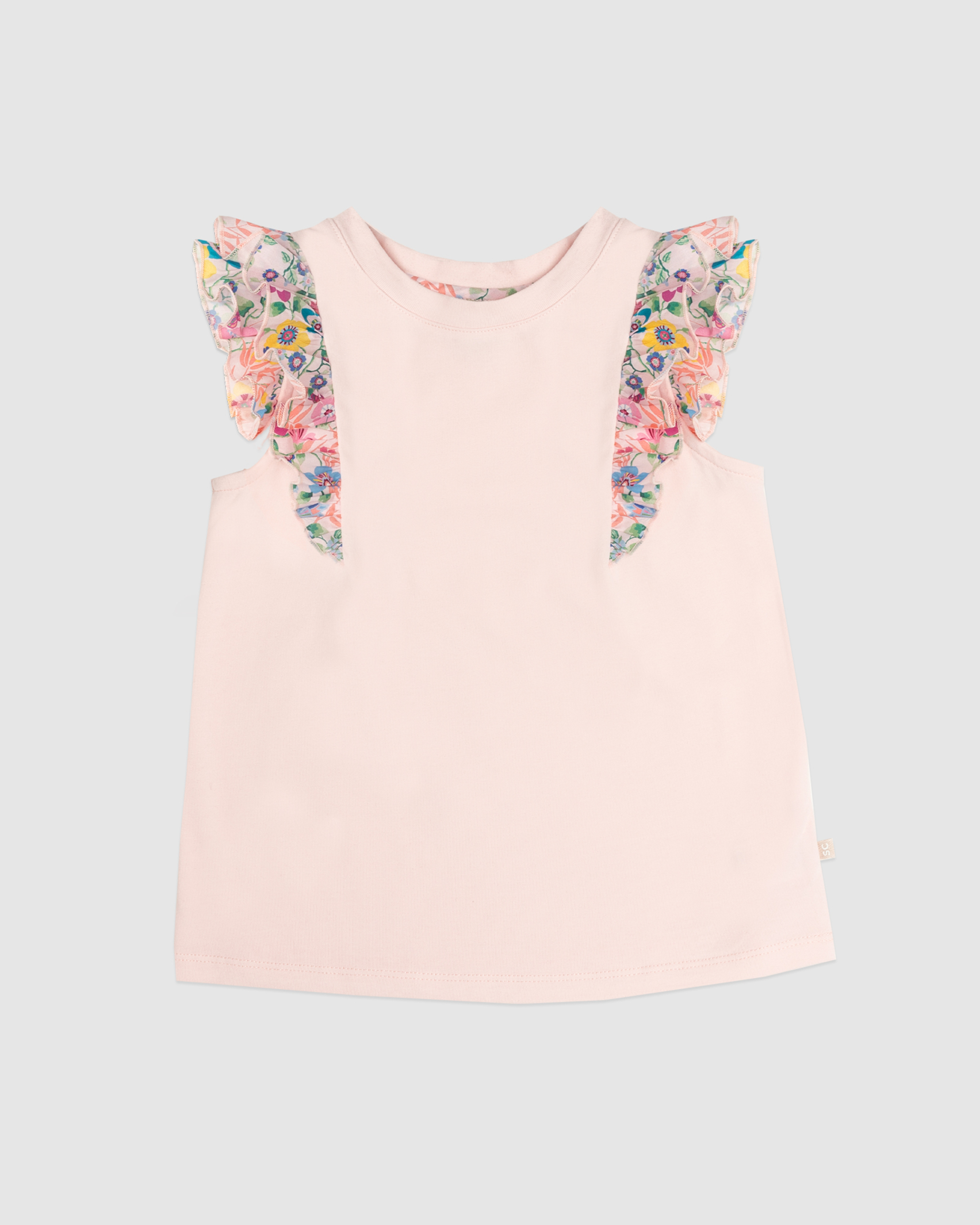 Lola Frill Sleeve Tee in PINK