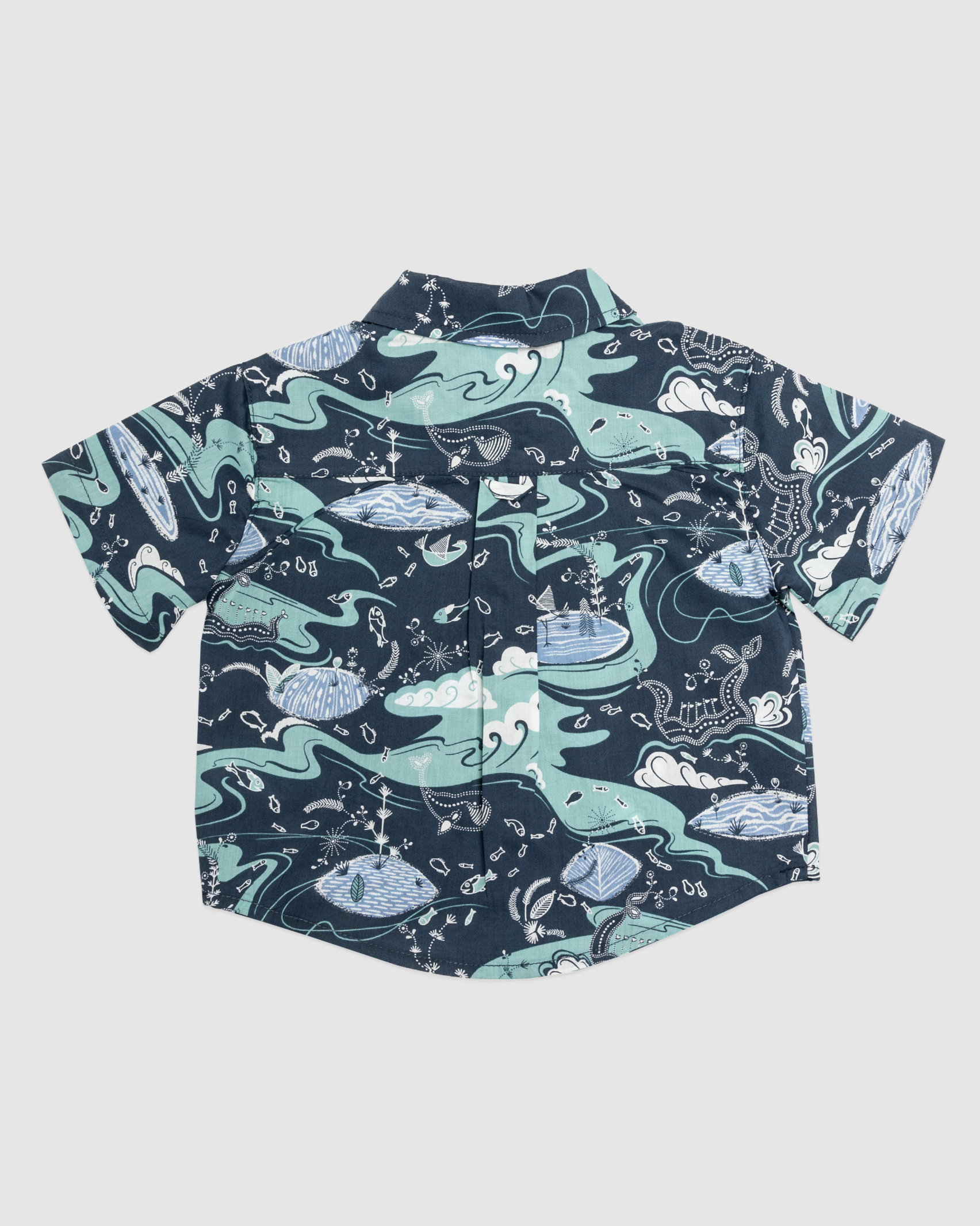 Sea Garden Liberty Baby Shirt in NAVY MULTI