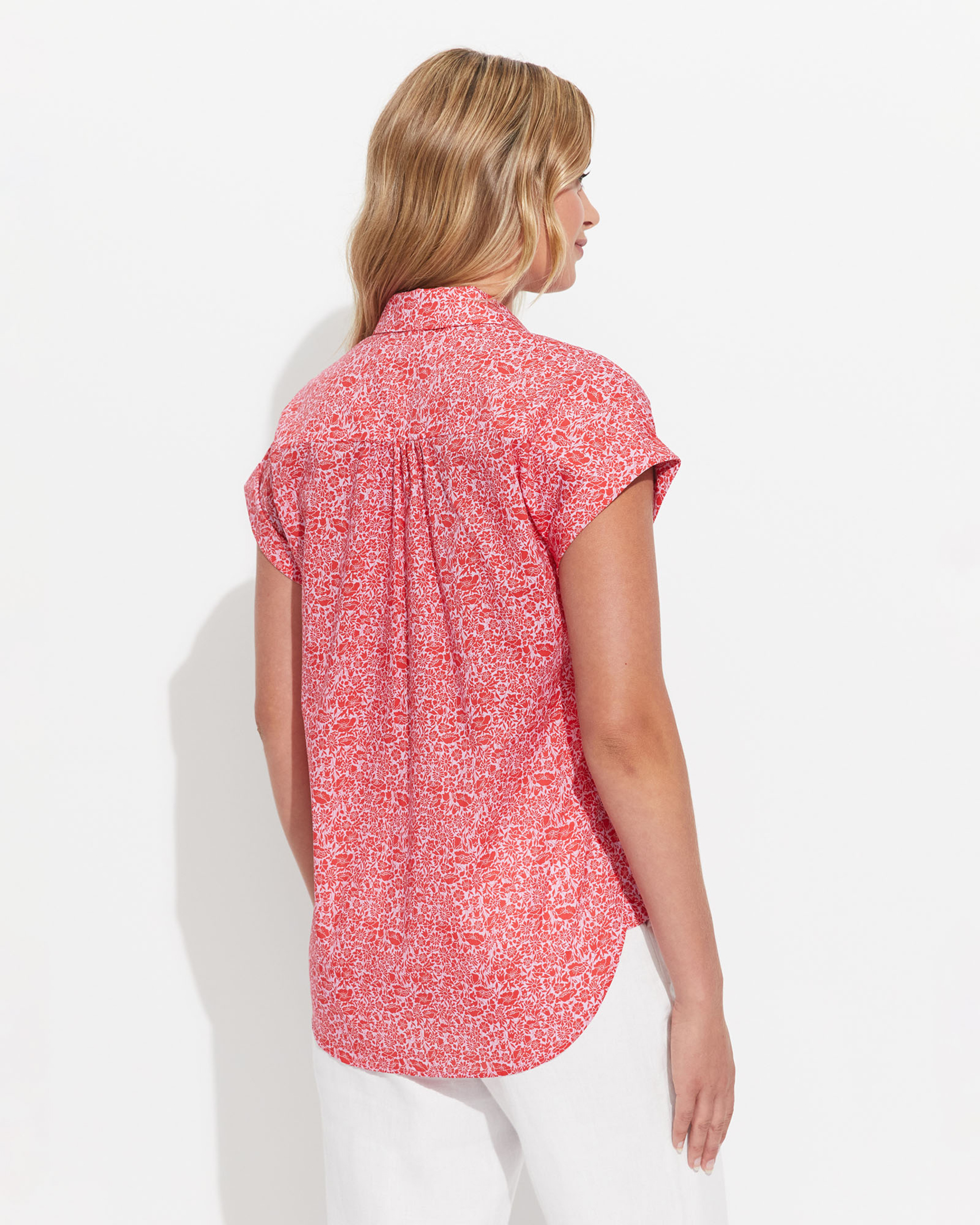 Poppy Liberty Shirt in RED MULTI