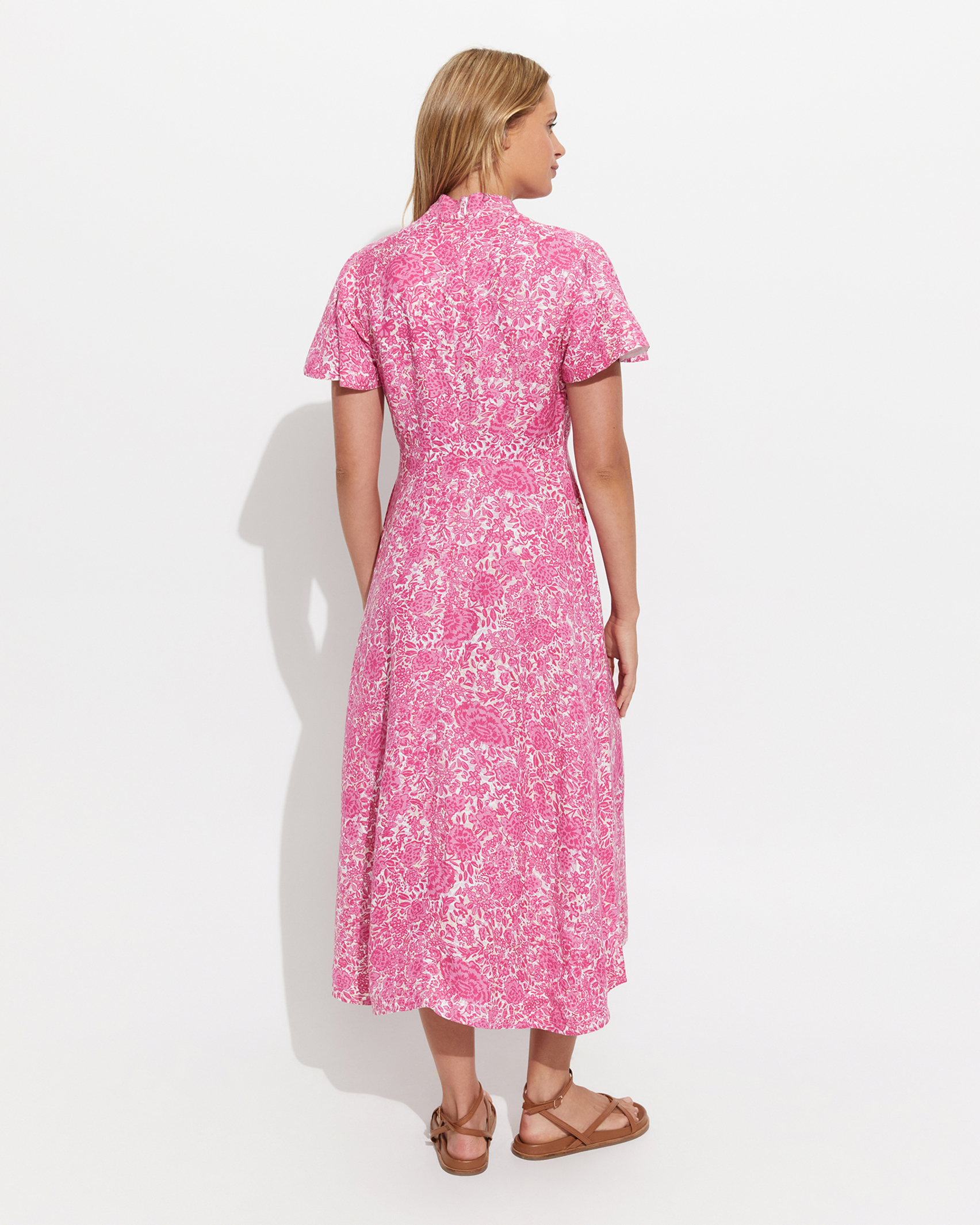 Fivel Fit And Flare Dress in PINK MULTI