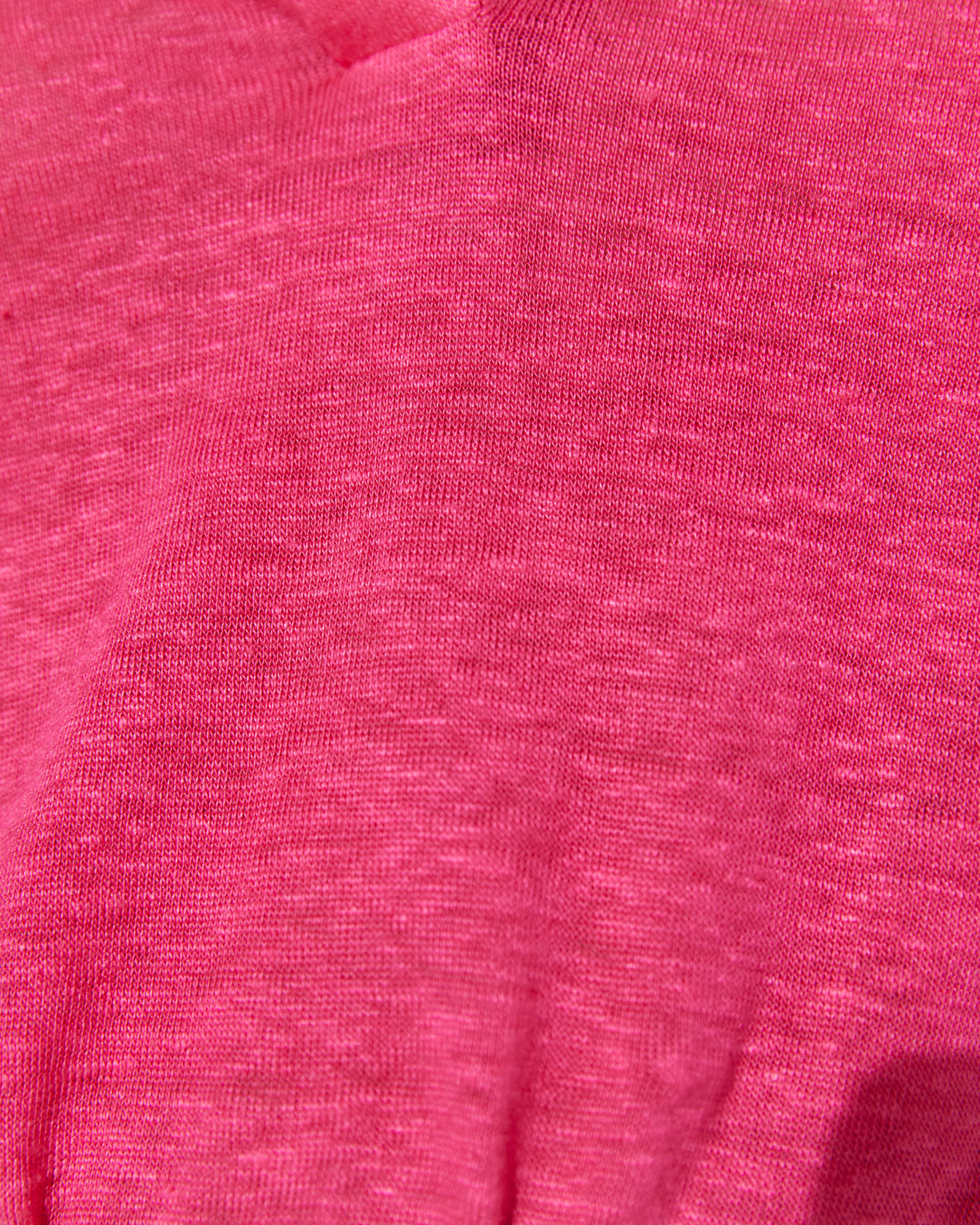 Tonia Linen Polo in RASPBERRY