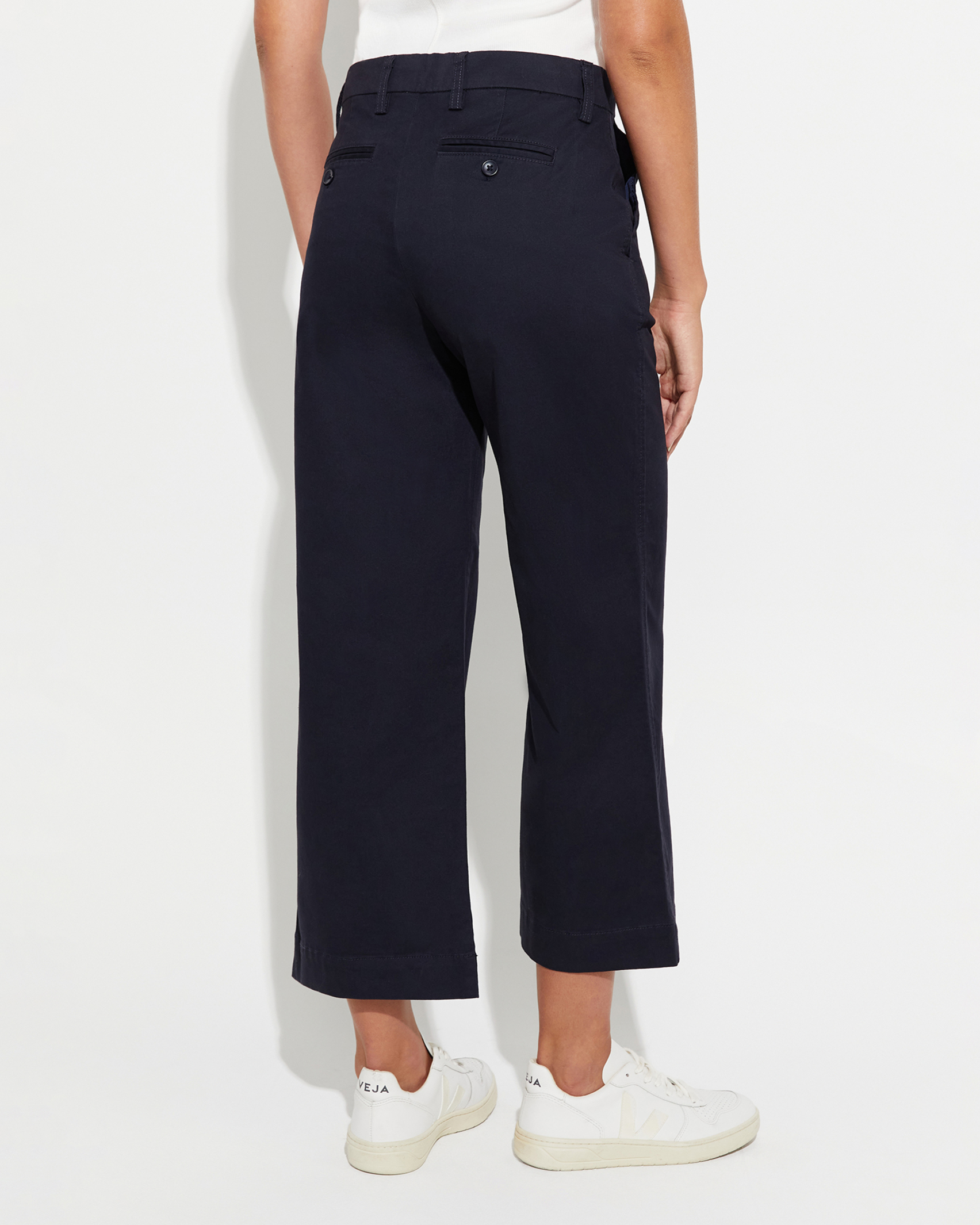 Laura Wide Leg Chino in CLASSIC NAVY
