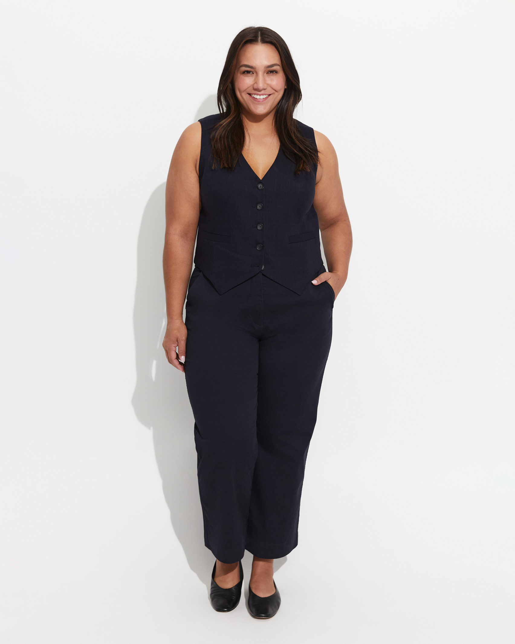 Rosa Vest in CLASSIC NAVY