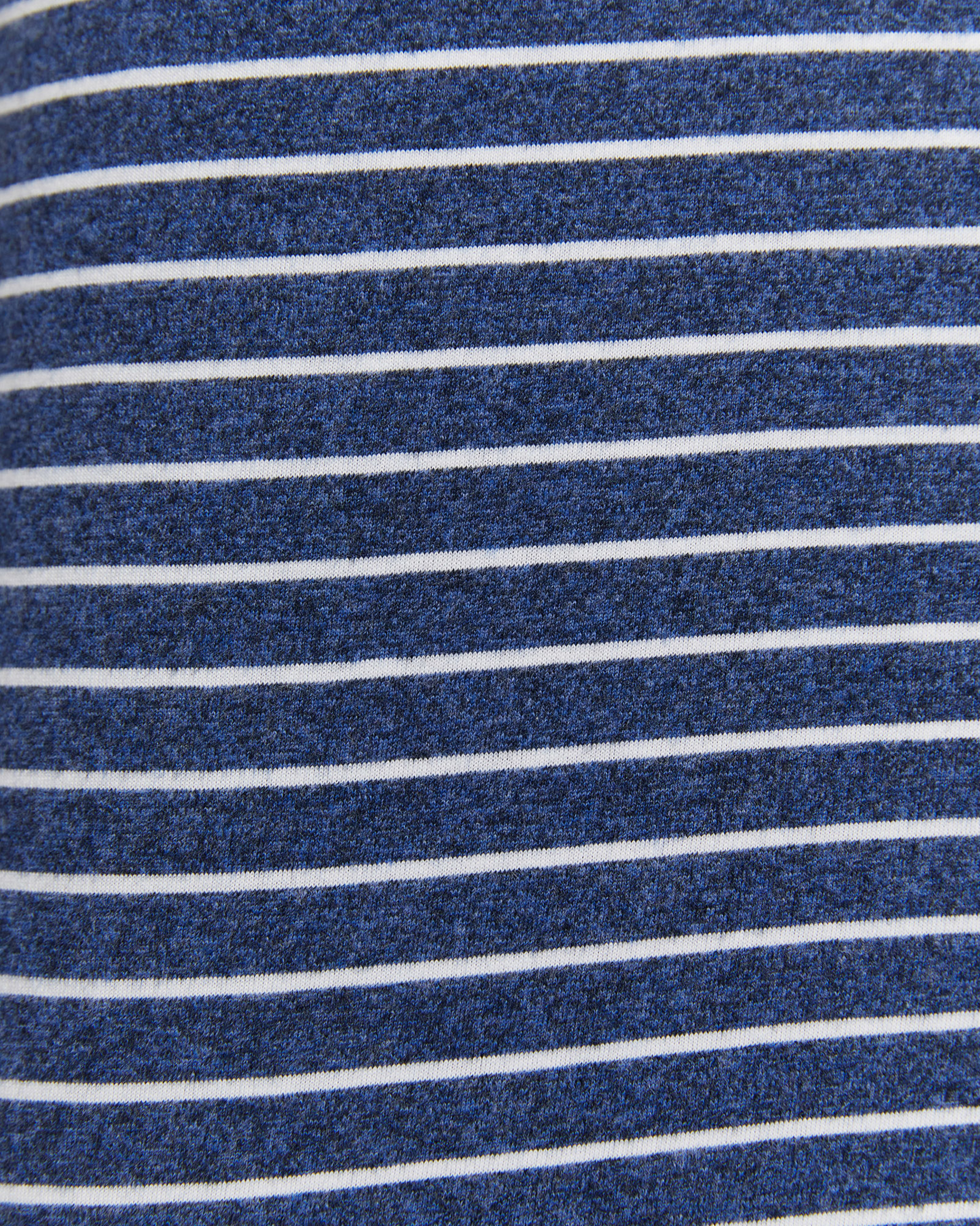 Stripe Melange Tee in MARINE