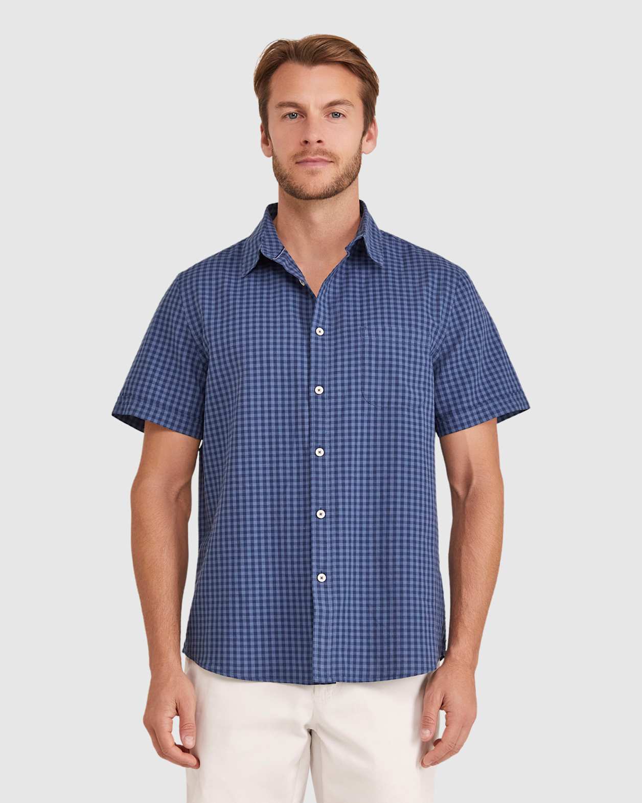 Larry Short Sleeve Shirt in INDIGO