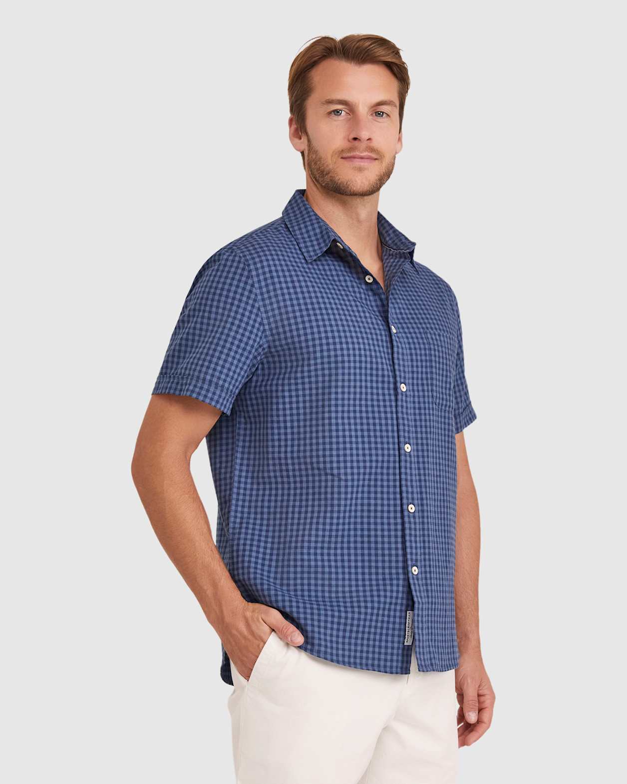 Larry Short Sleeve Shirt in INDIGO