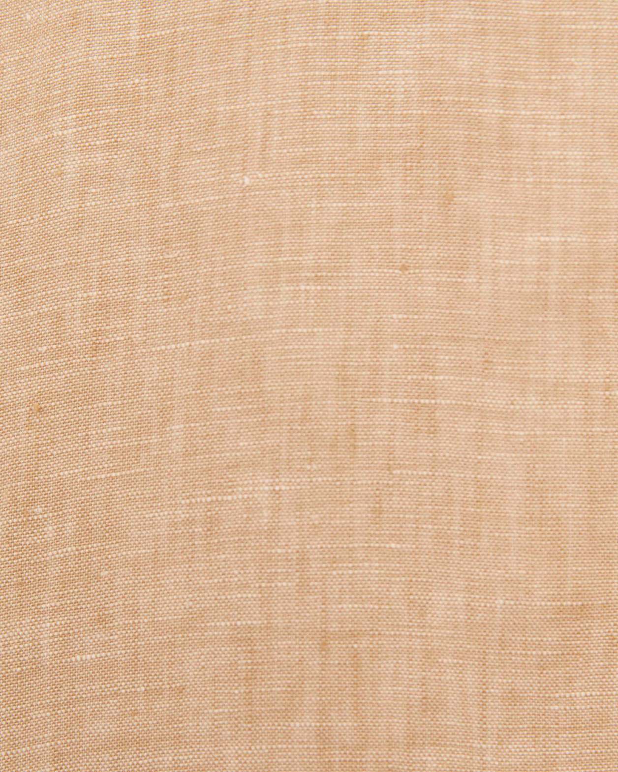 Yarn Dyed Linen Short Sleeve Shirt in LIGHT TAUPE