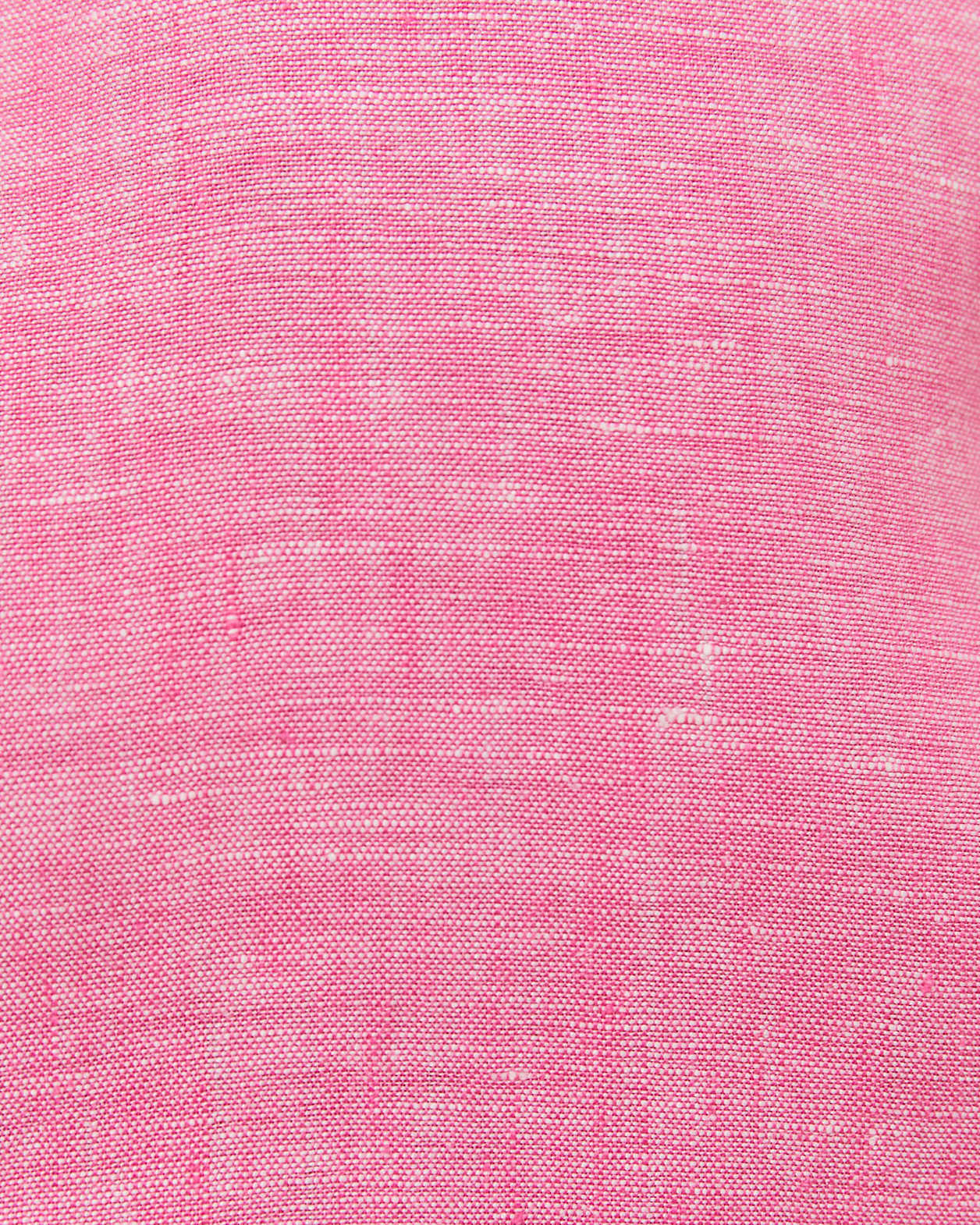 Yarn Dyed Linen Short Sleeve Shirt in CAMPARI