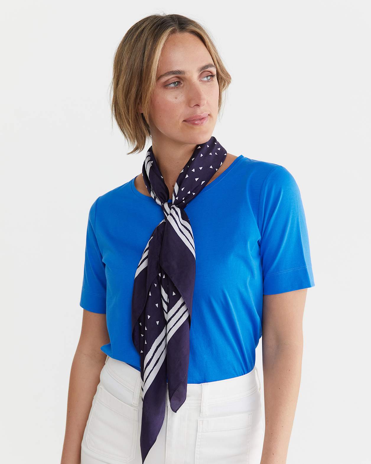 Bermuda Scarf in NAVY MULTI