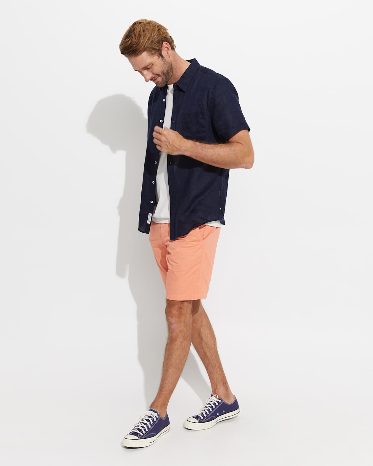 Classic Chino Short in SALMON