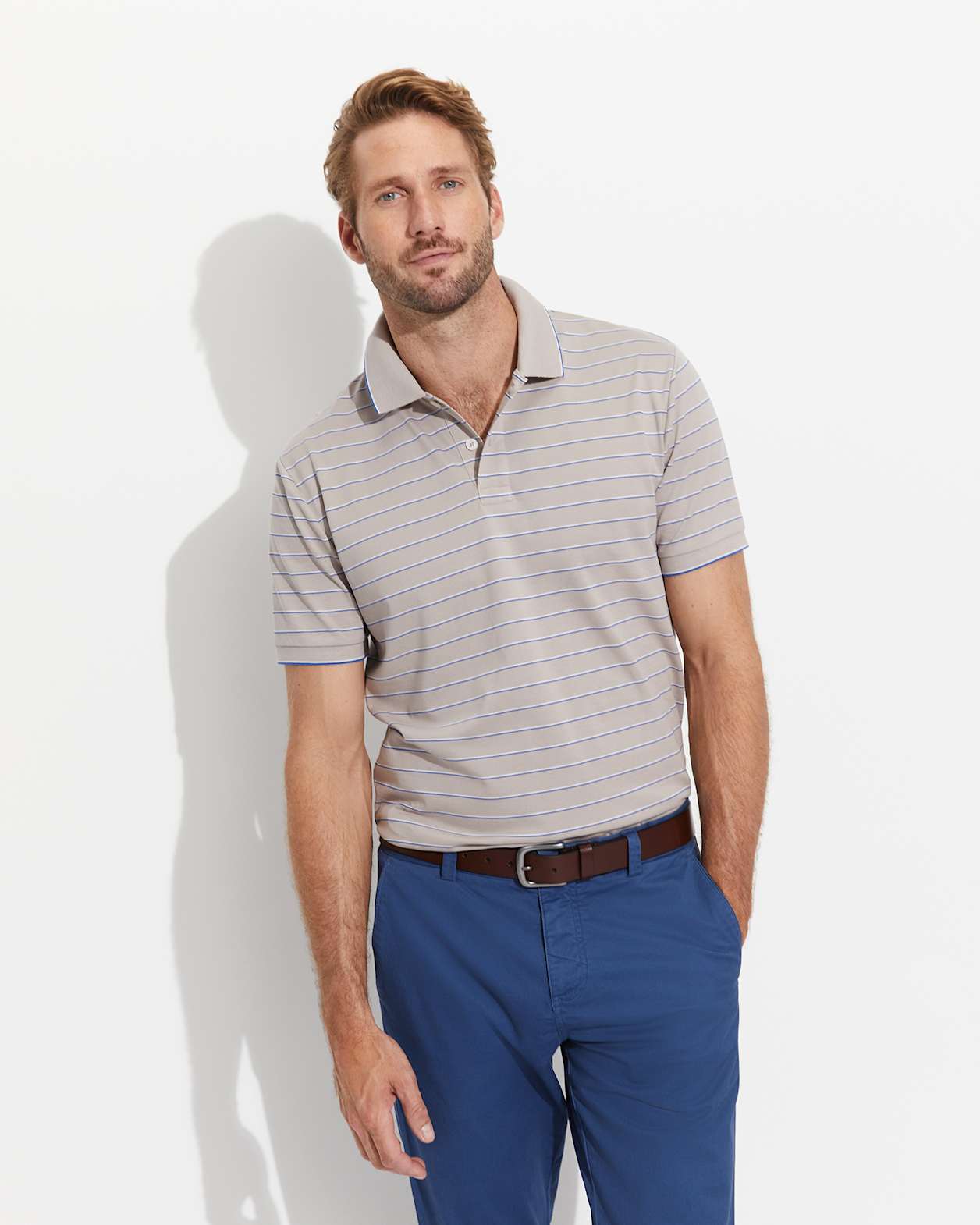 Torra Casual Leather Belt in BROWN