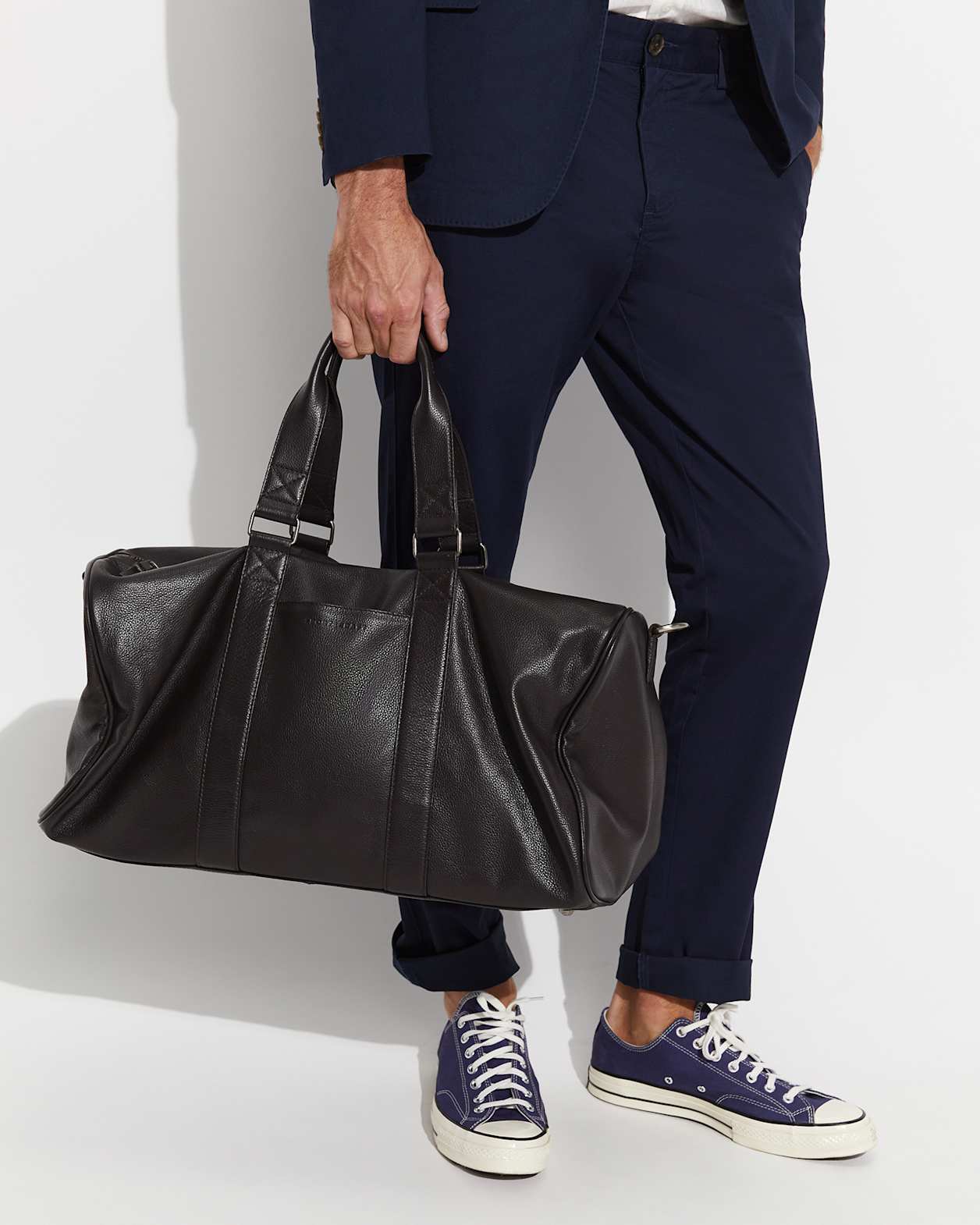 Rye Leather Overnighter in BROWN