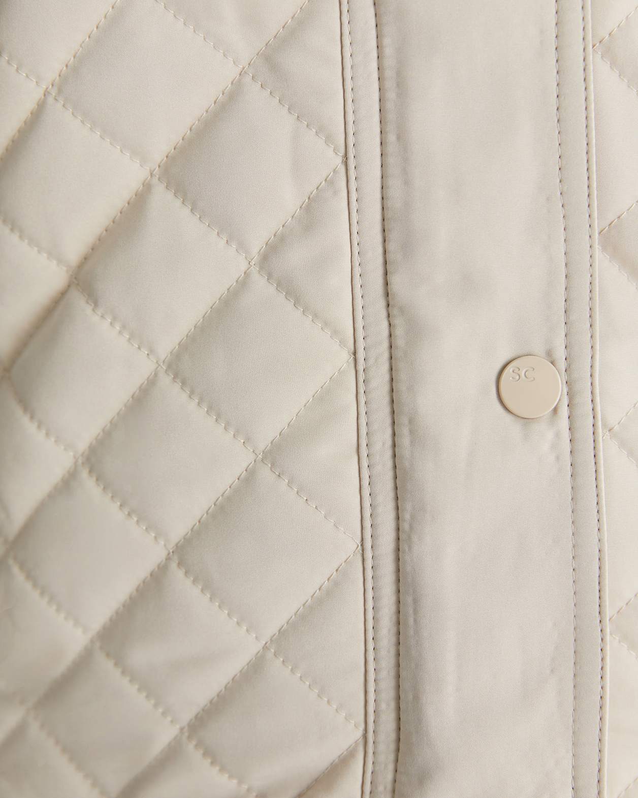 Vera Quilted Vest in STONE