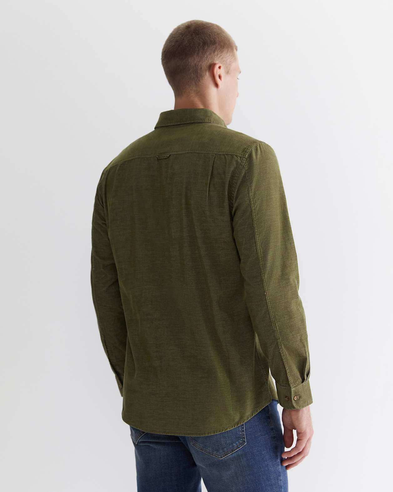 Cullen Cord Shirt in MOSS