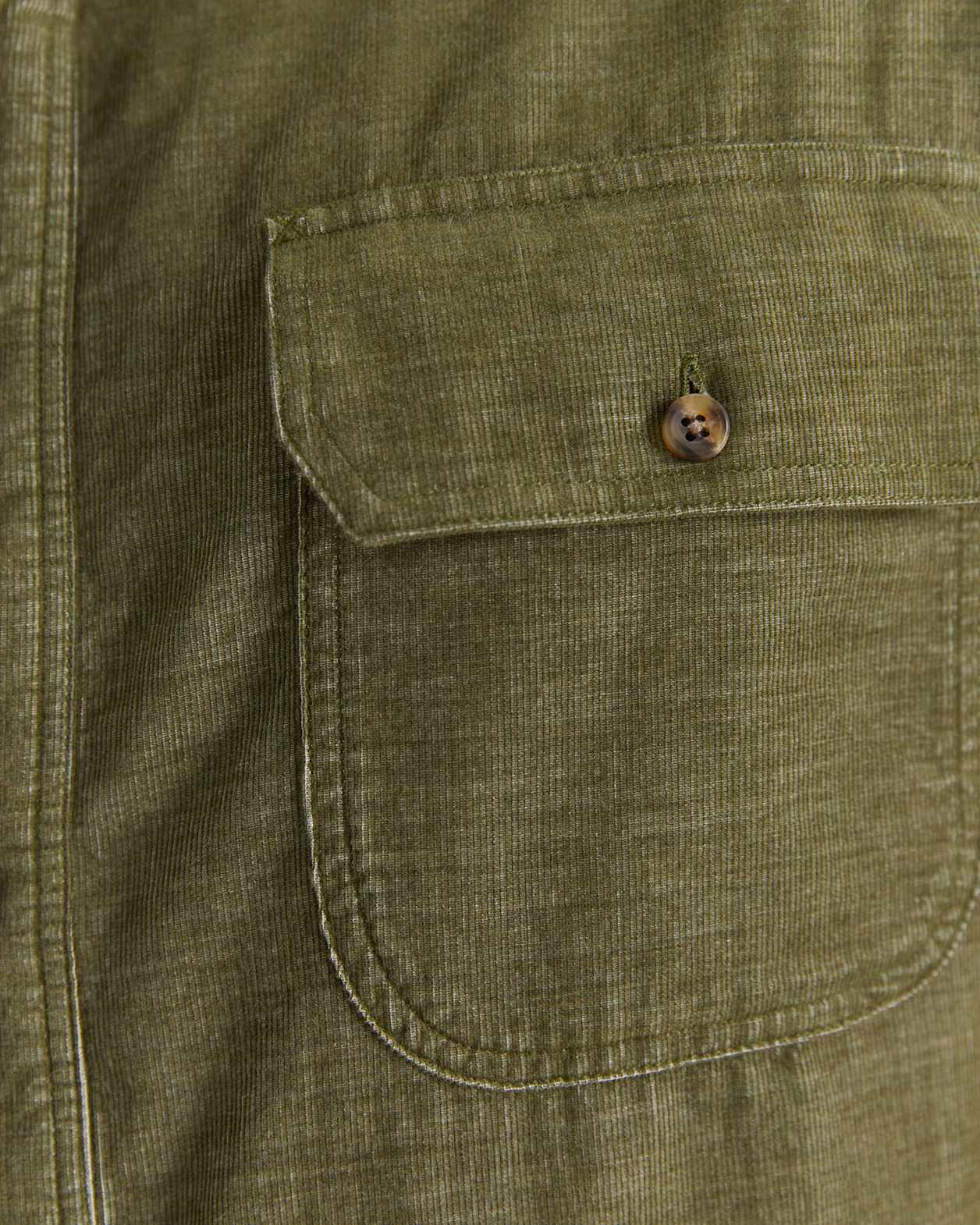 Cullen Cord Shirt in MOSS