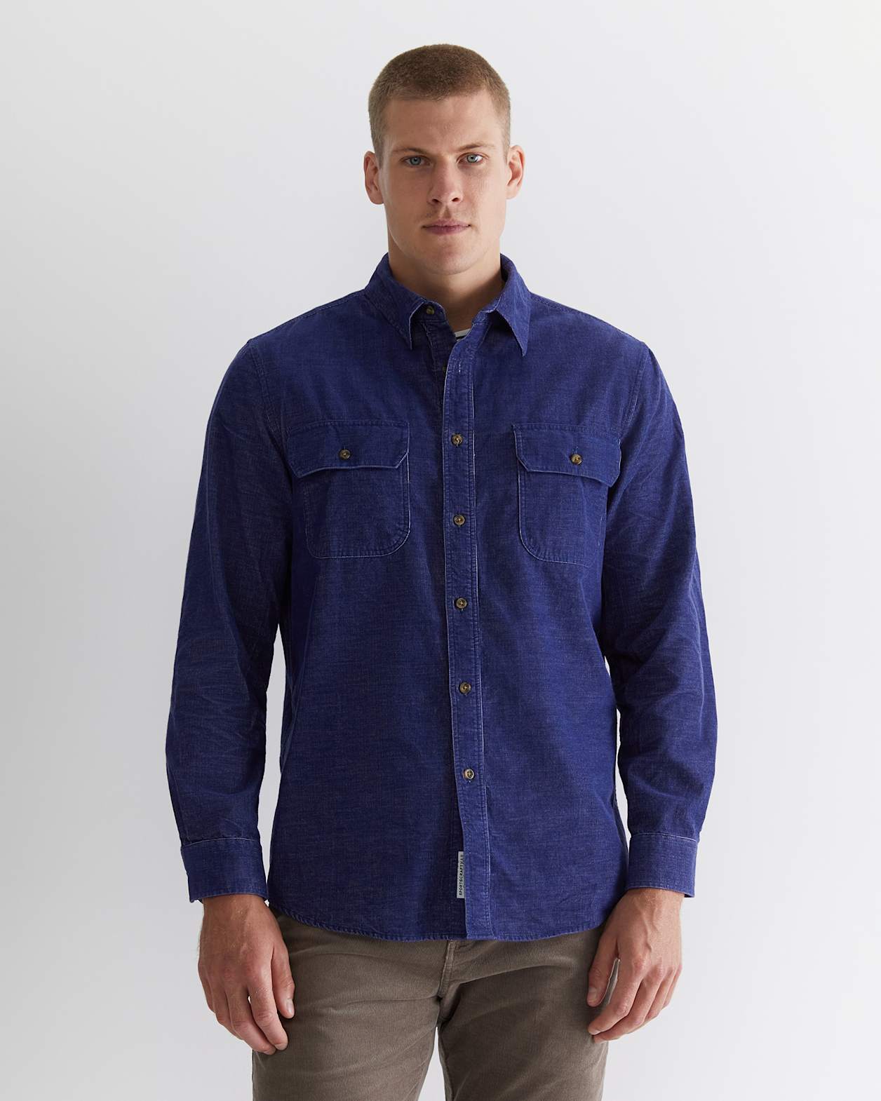 Cullen Cord Shirt in BALL POINT BLUE