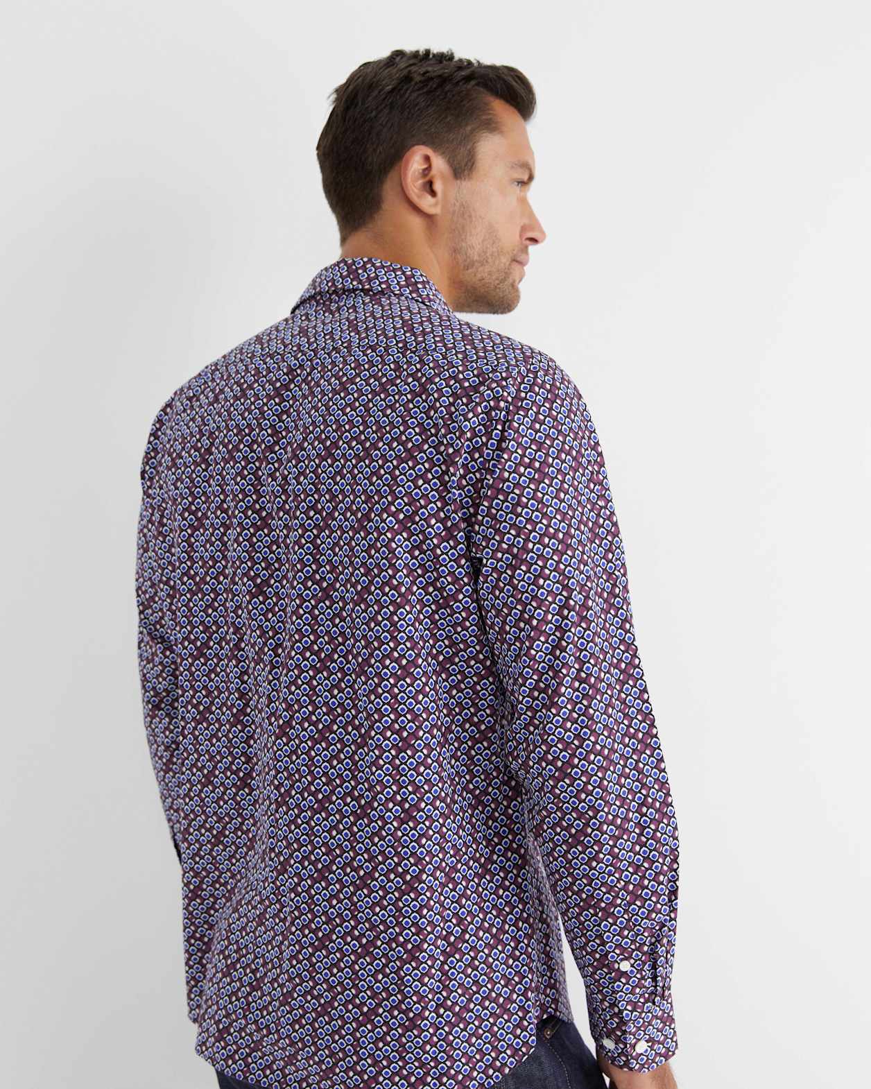 Azra Liberty Shirt in WINEBERRY