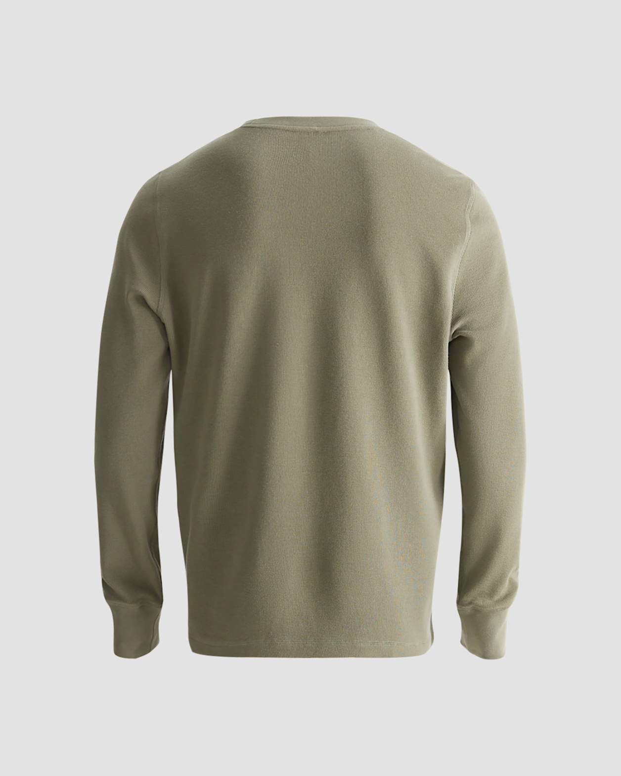 Willcath Textured Long Sleeve Tee in MOSS